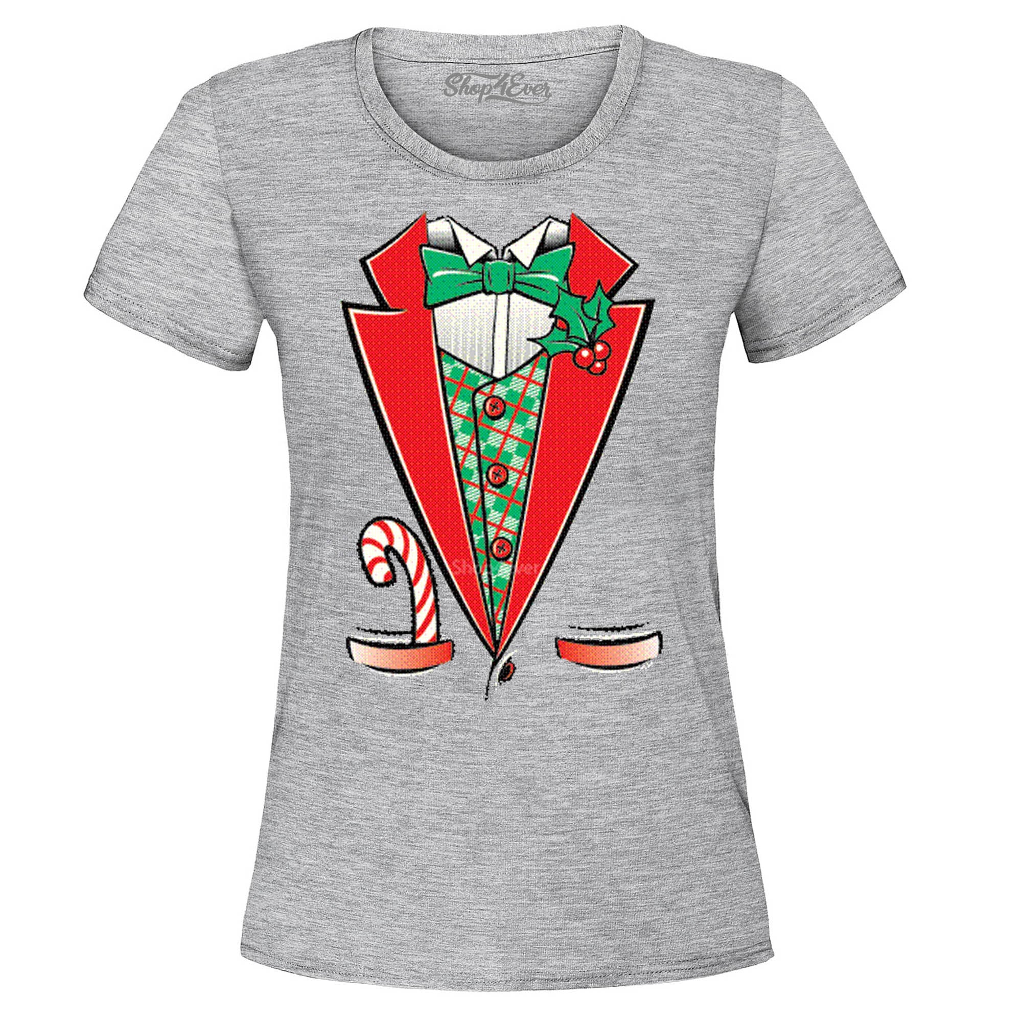 Christmas Tuxedo Costume Women's T-Shirt Funny Xmas Shirts