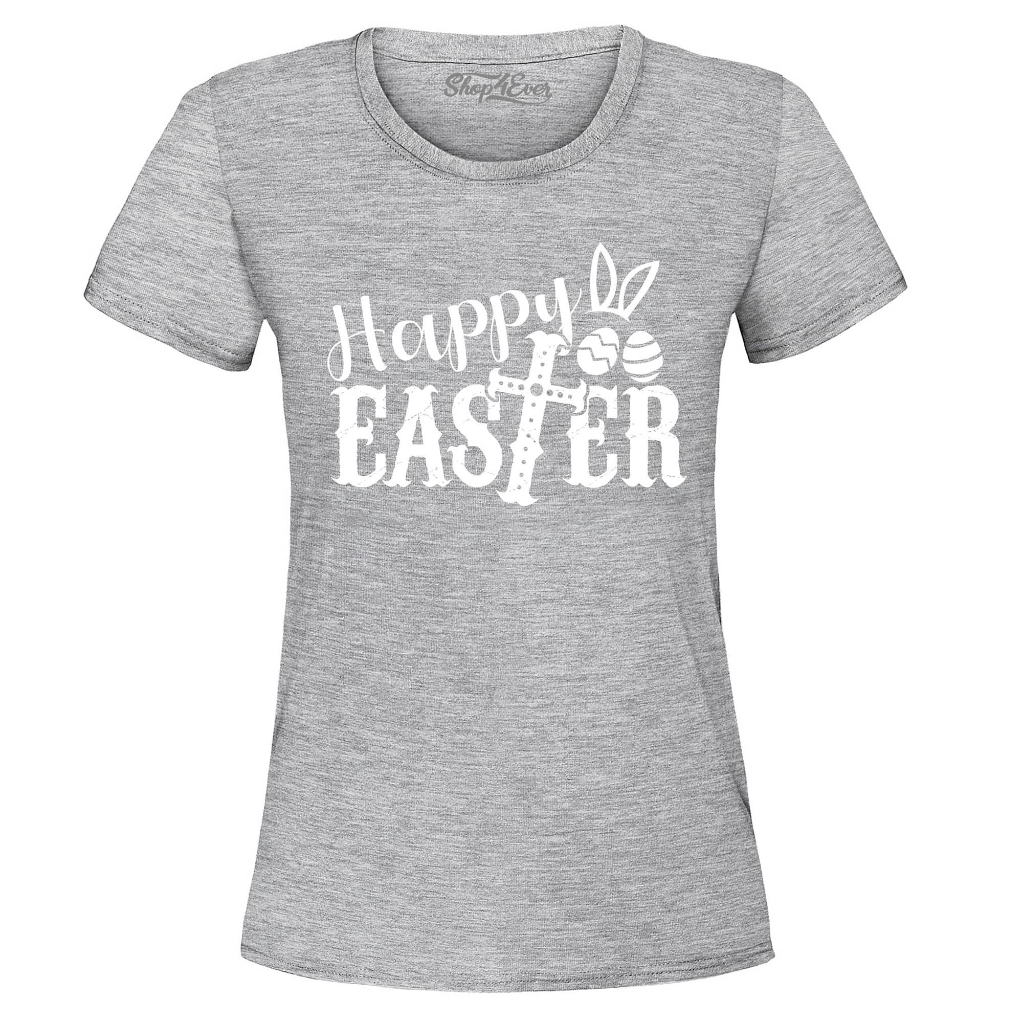 Happy Easter with Cross Women's T-Shirt