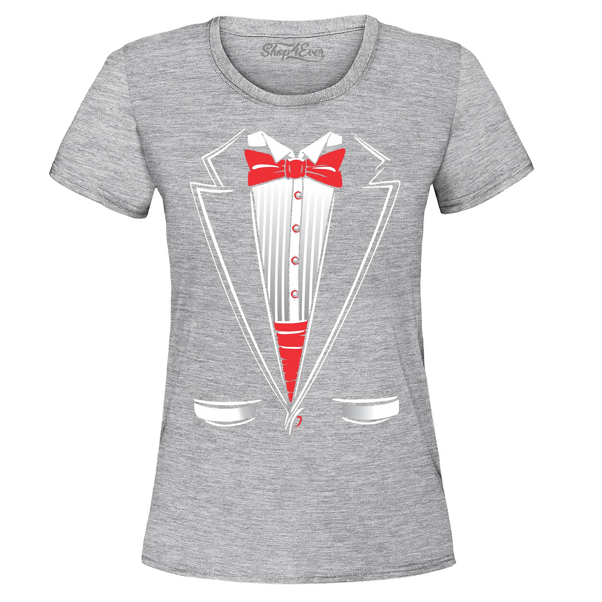 Classic Tuxedo Women's T-Shirt Funny Party Costume Shirts