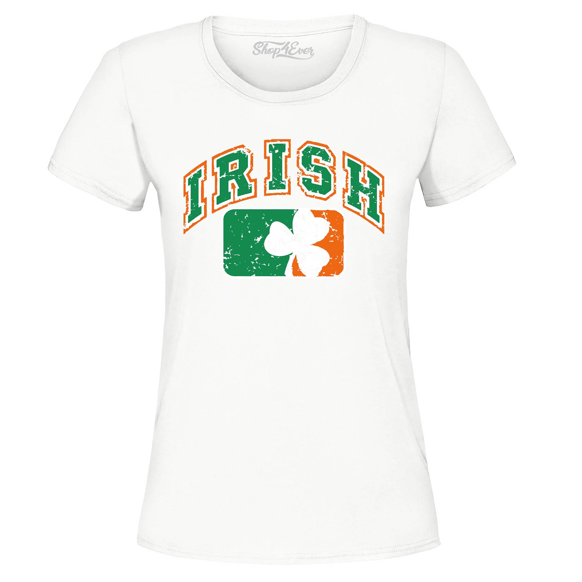 Vintage Irish Flag Shamrock Women's T-Shirt St. Patricks Day Shirts