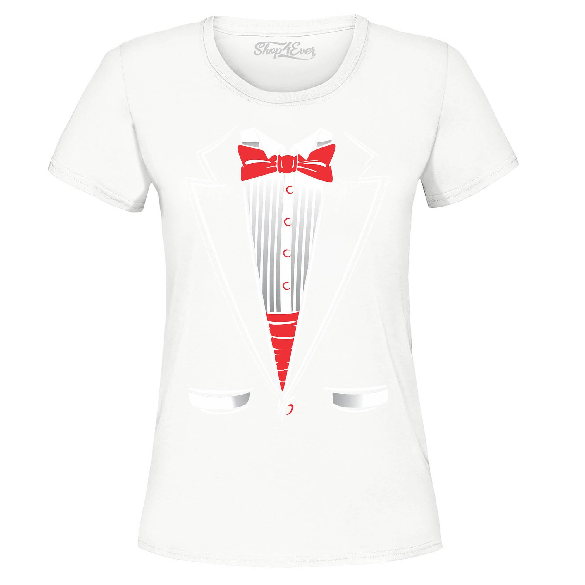 Classic Tuxedo Women's T-Shirt Funny Party Costume Shirts