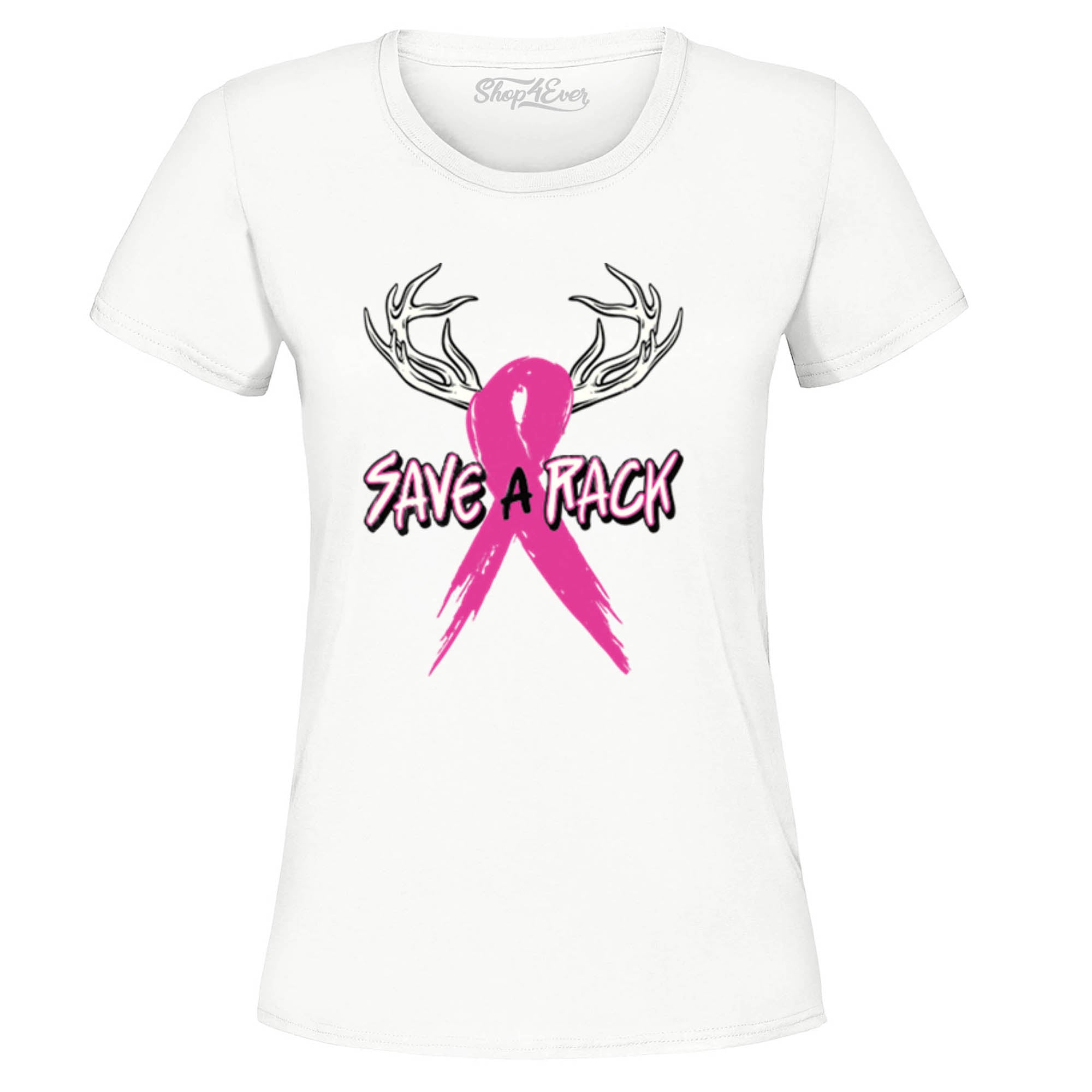 Save A Rack Breast Cancer Awareness Tee Pink Ribbon Women's T-Shirt