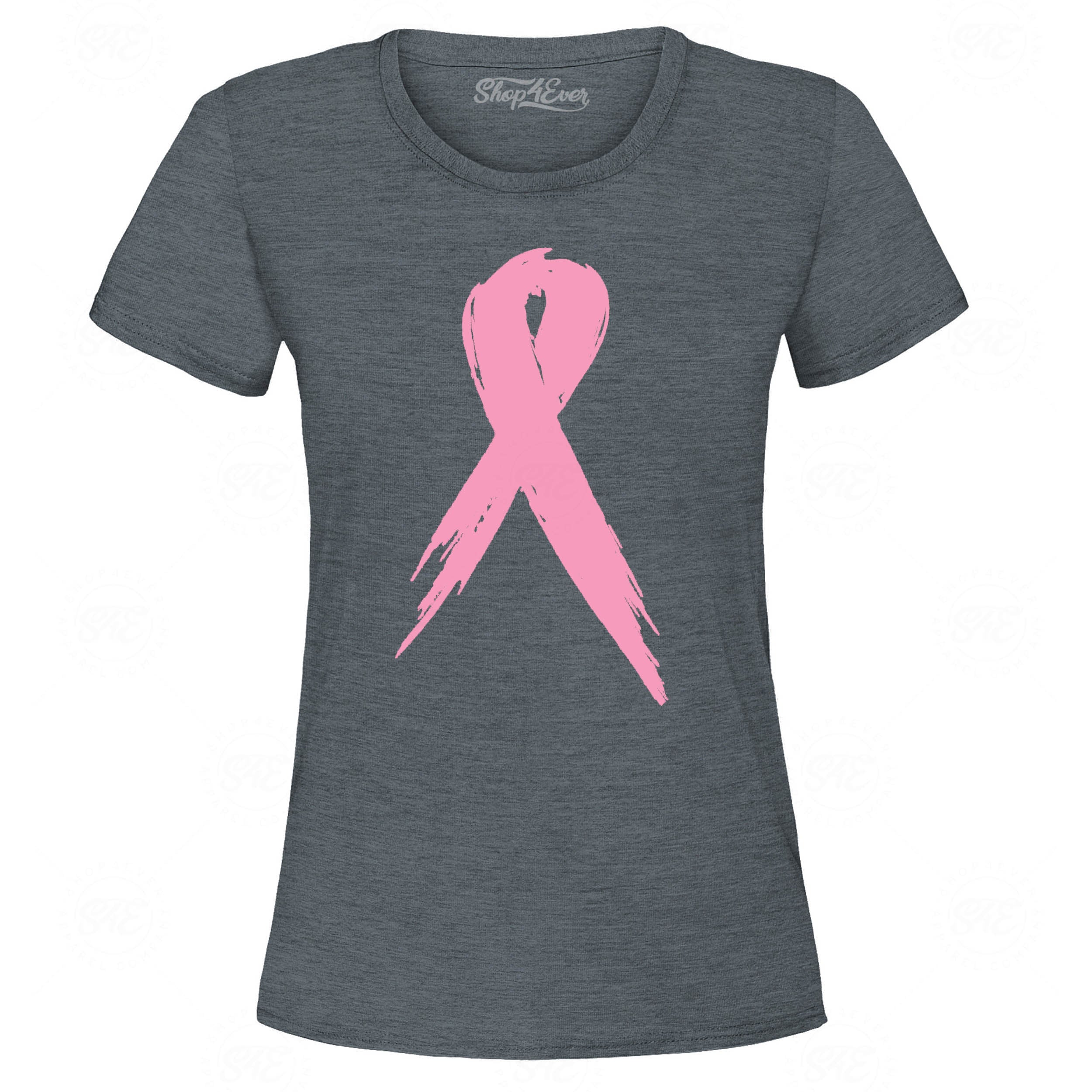 Pink Breast Cancer Ribbon Awareness Women's T-Shirt Survivor Tee