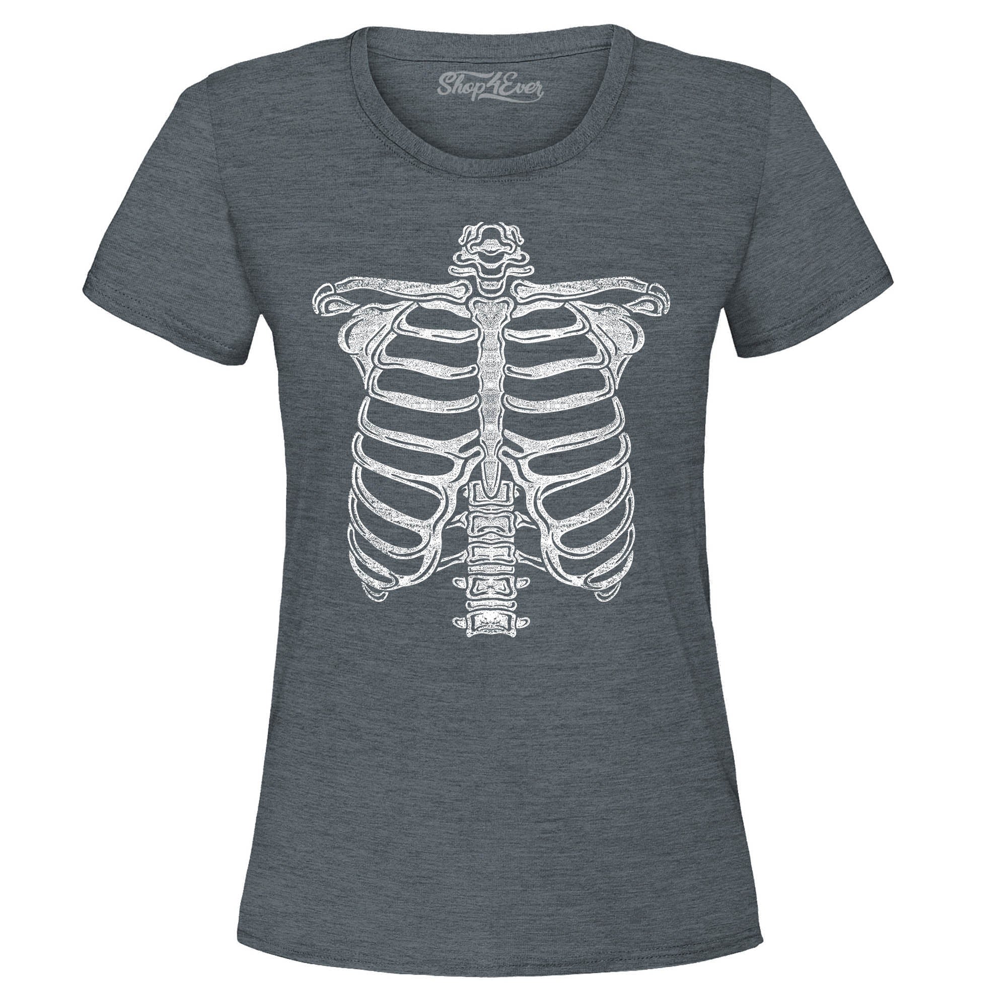 Skeleton Ribcage Halloween Costume Women's T-Shirt