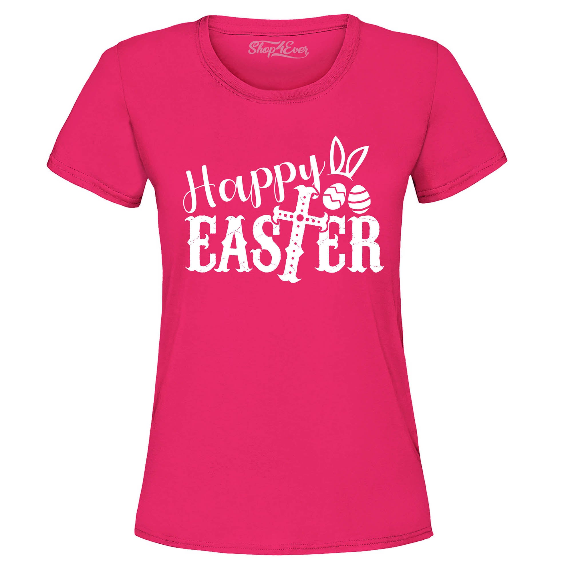 Happy Easter with Cross Women's T-Shirt