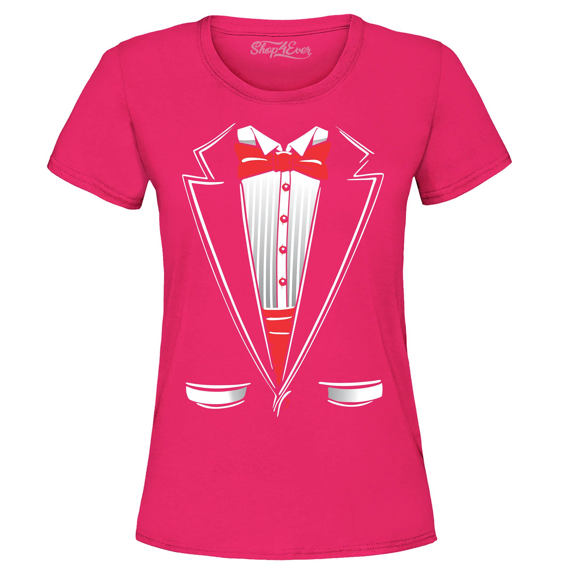 Classic Tuxedo Women's T-Shirt Funny Party Costume Shirts