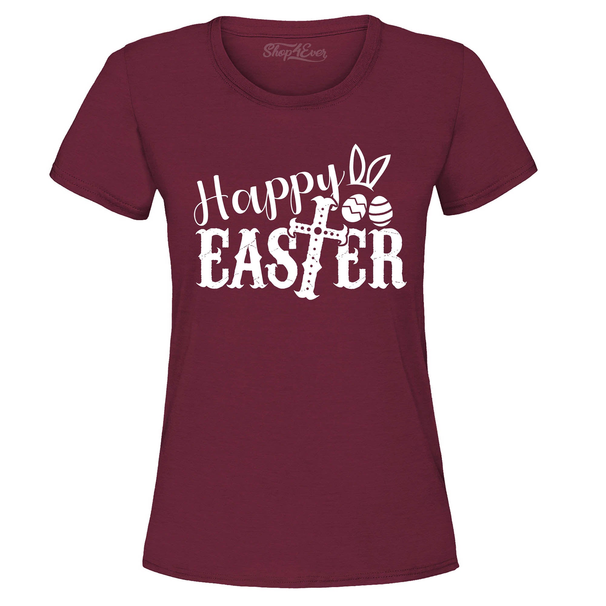 Happy Easter with Cross Women's T-Shirt