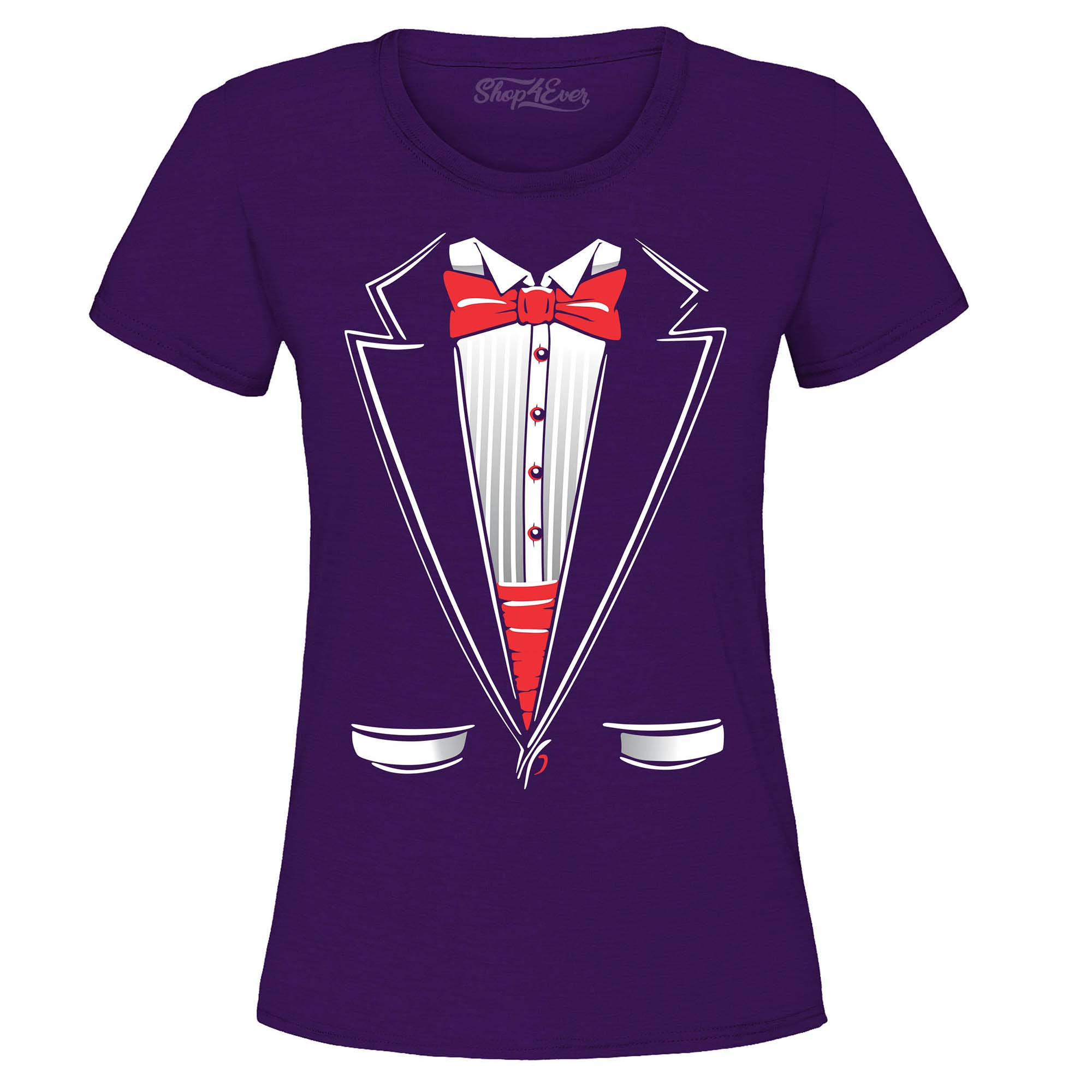 Classic Tuxedo Women's T-Shirt Funny Party Costume Shirts