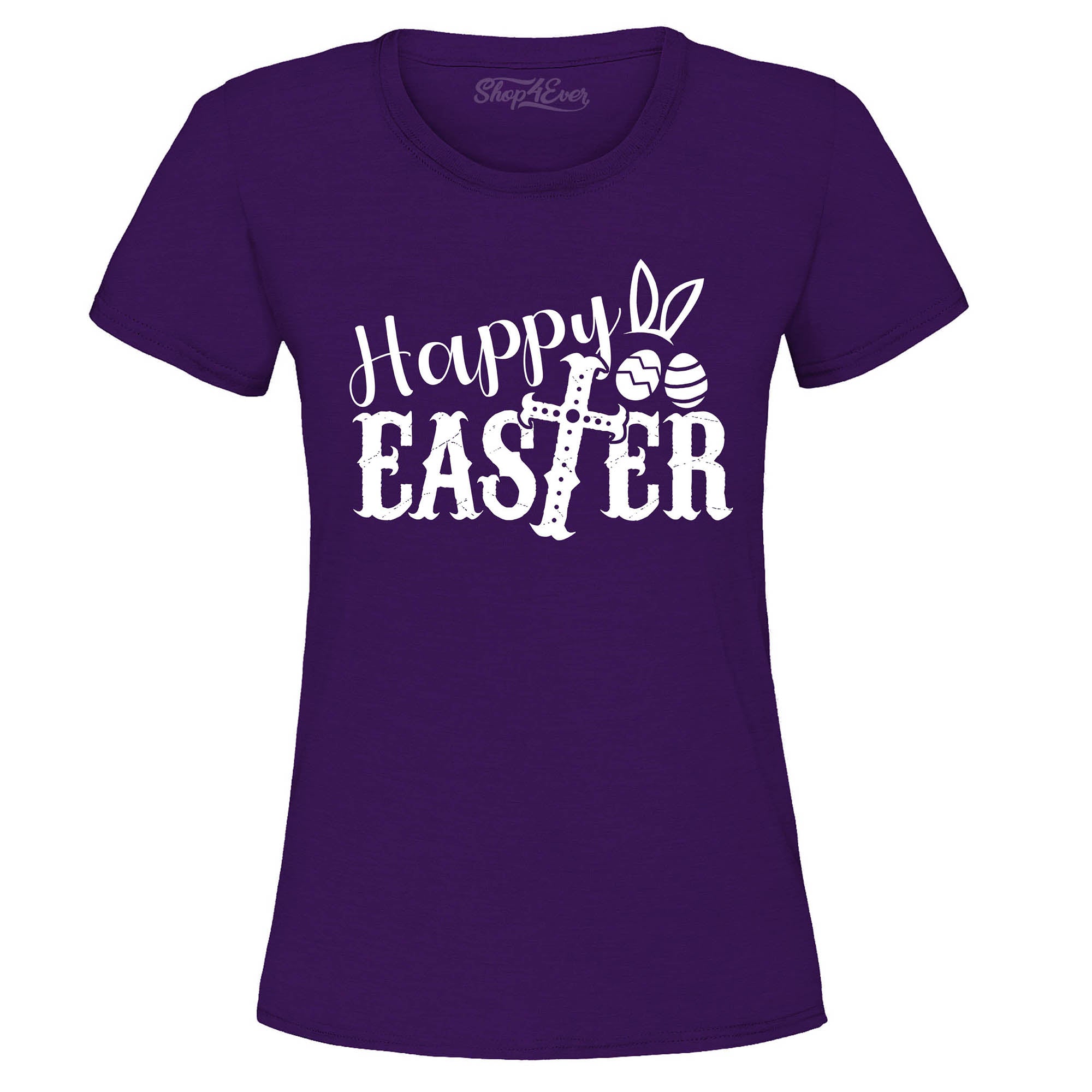 Happy Easter with Cross Women's T-Shirt