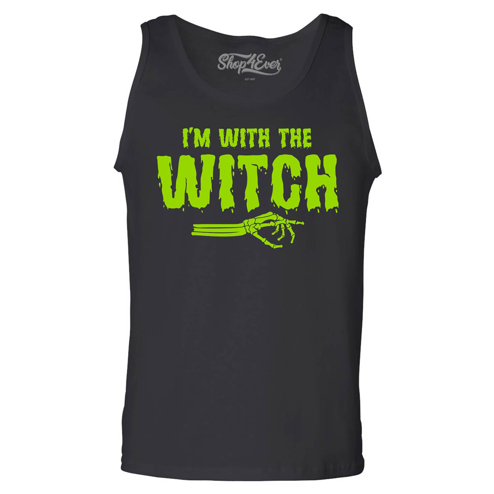 I'm with The Witch Funny Easy Halloween Costume Men's Tank Top