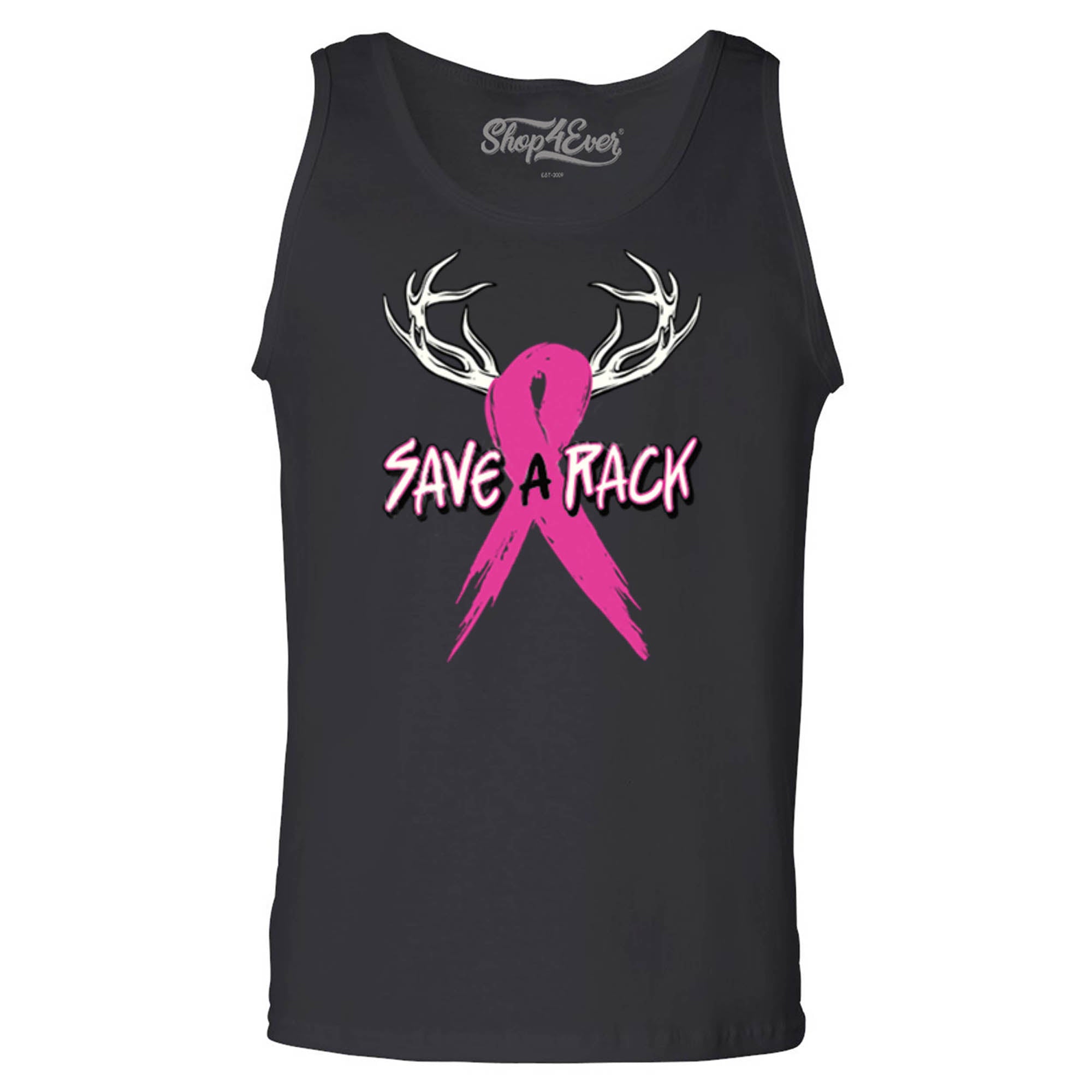 Save A Rack Men's Tank Top Breast Cancer Awareness Tank Tops