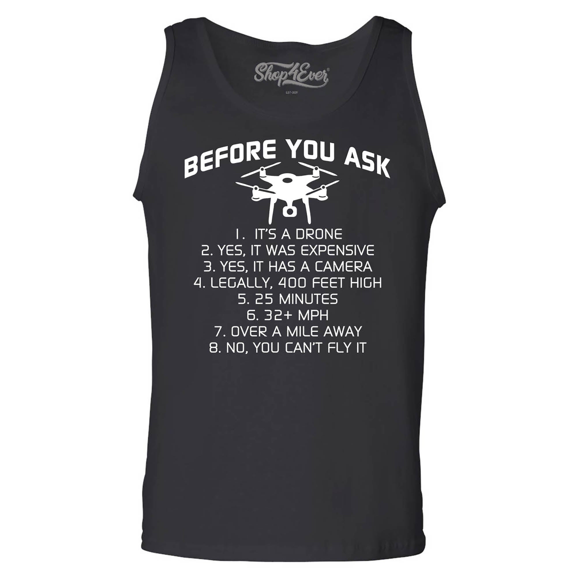 Before You Ask It's A Drone List Men's Tank Top