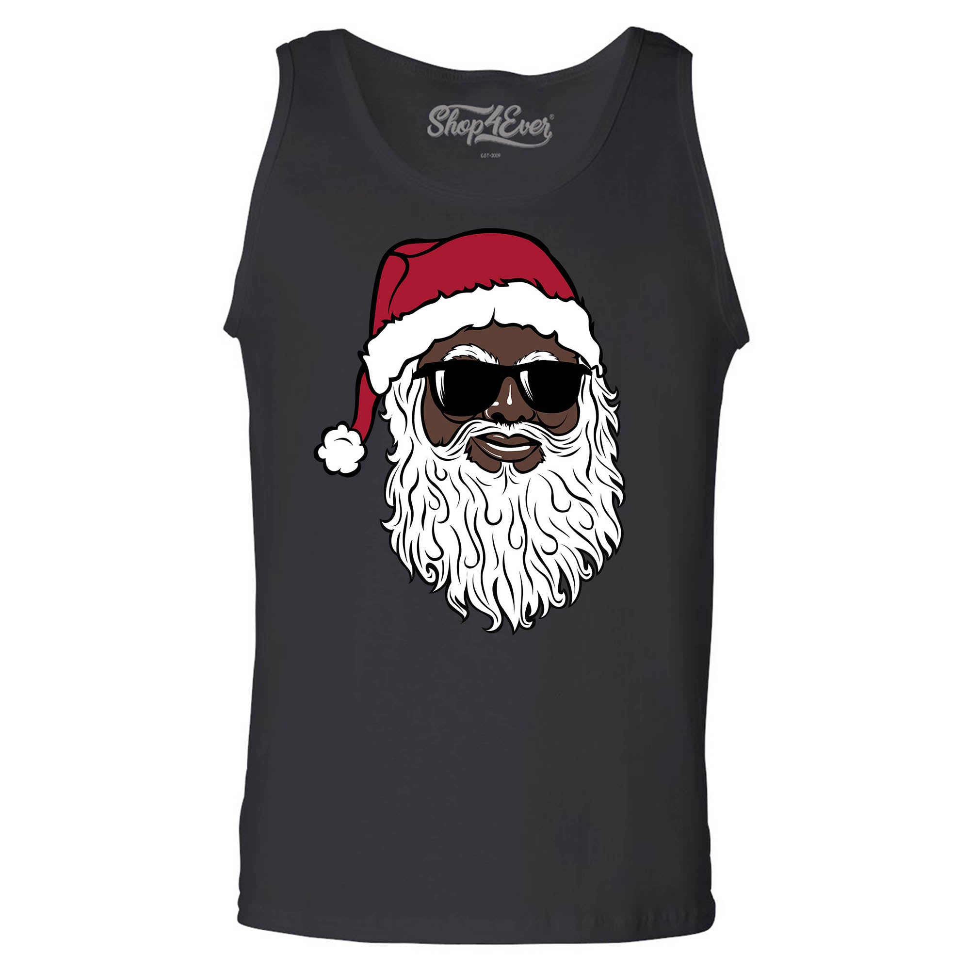 Santa Claus Wearing Sunglasses Christmas Xmas Men's Tank Top