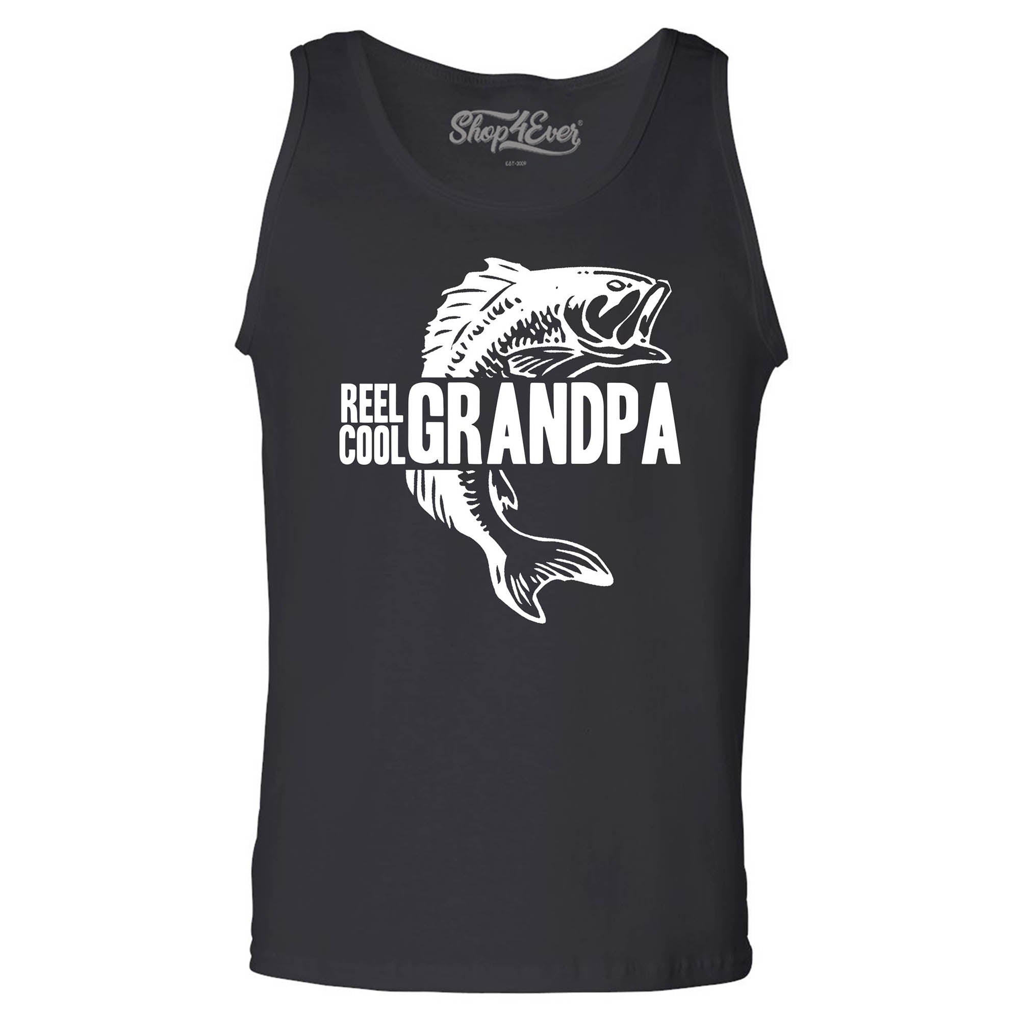 Reel Cool Grandpa Fishing Lake Men's Tank Top
