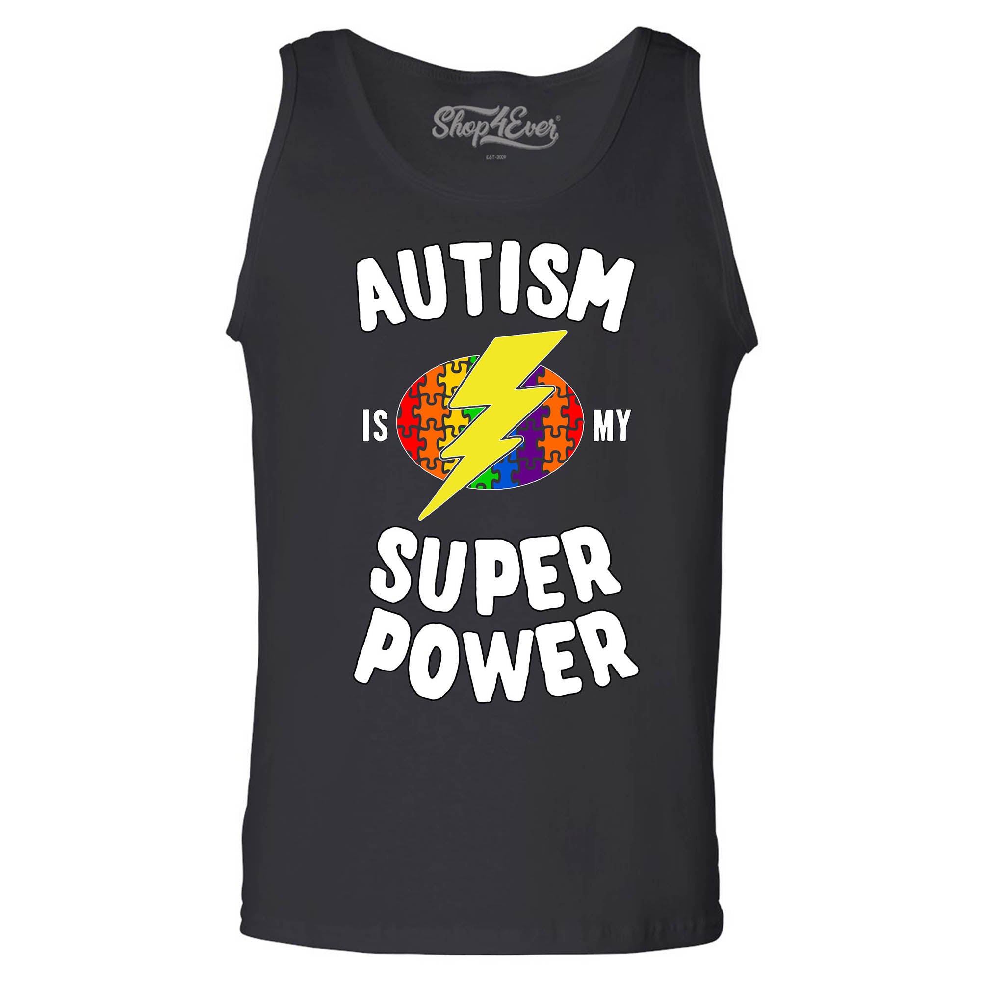 Autism is My Super Power Men's Tank Top Autism Awareness Tank Tops