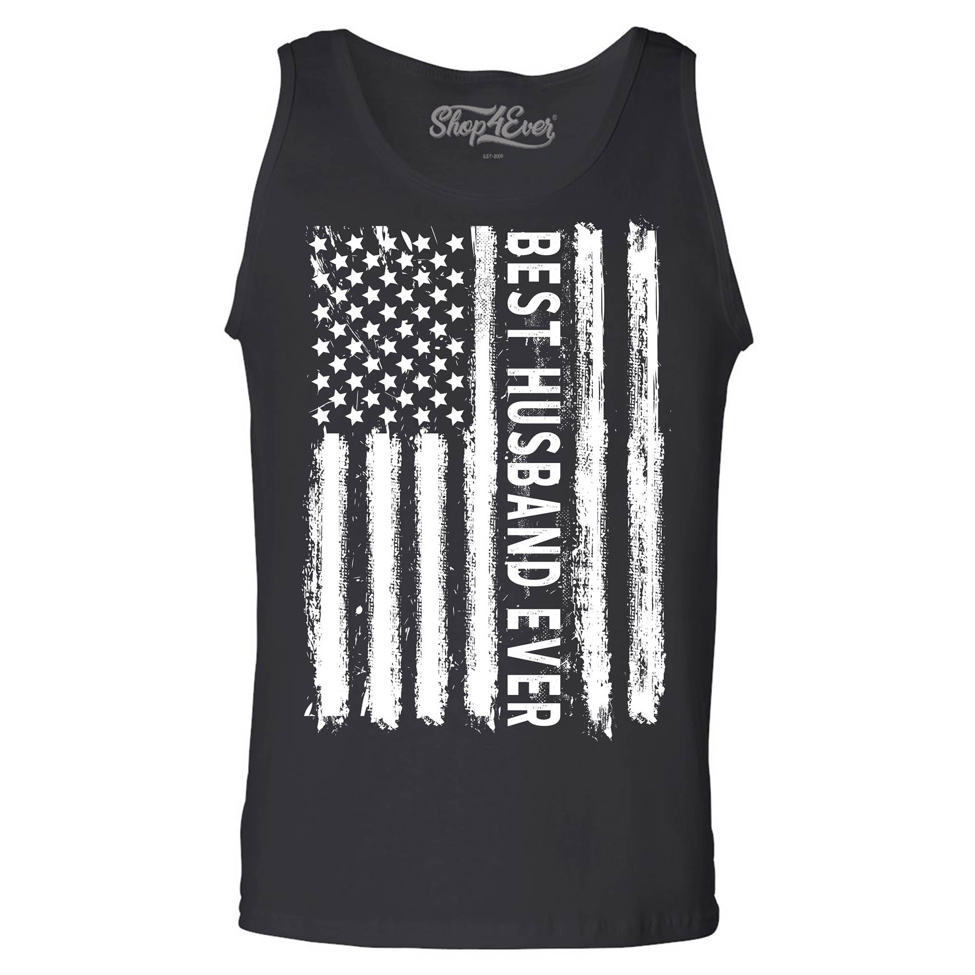 Best Husband Ever American Flag Patriotic Men's Tank Top