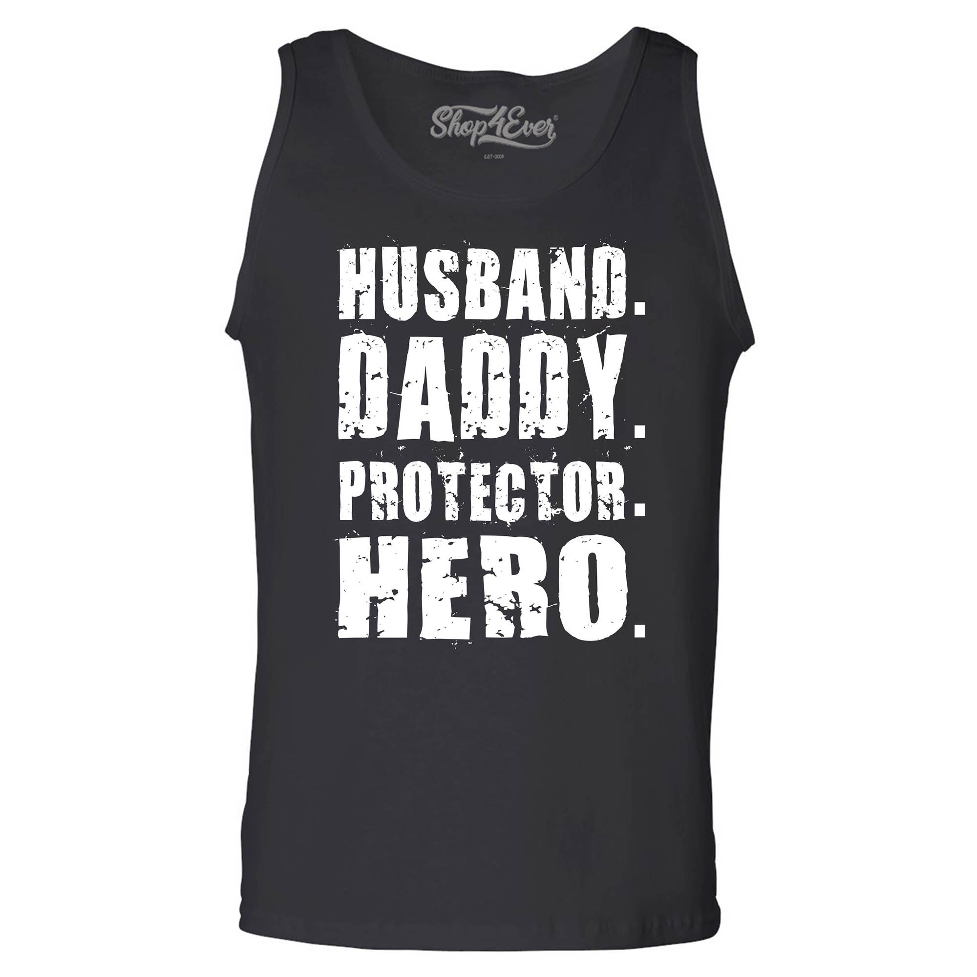 Husband. Daddy. Protector. Hero. Men's Tank Top