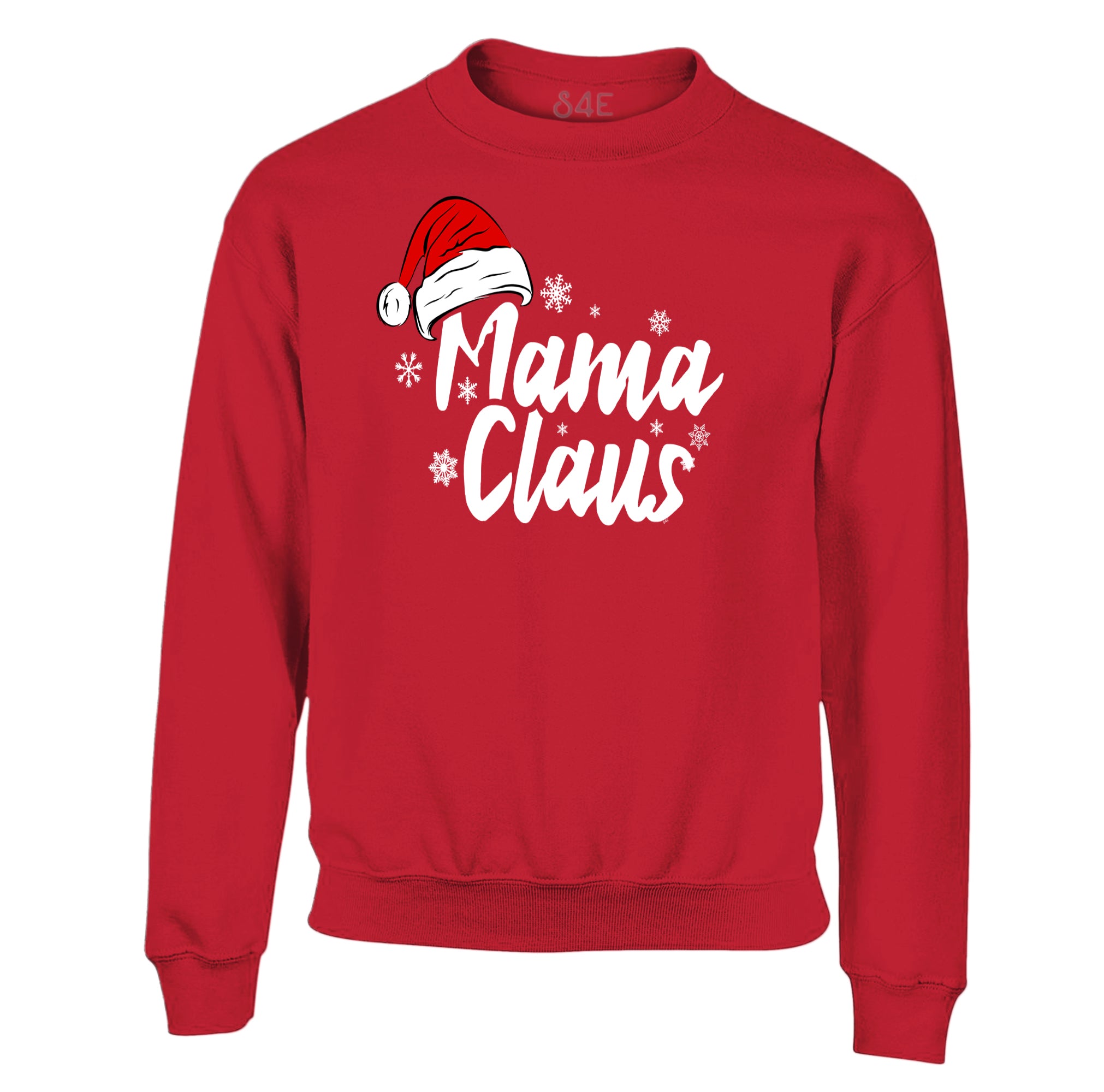 Mama Claus White Crewneck Sweatshirt