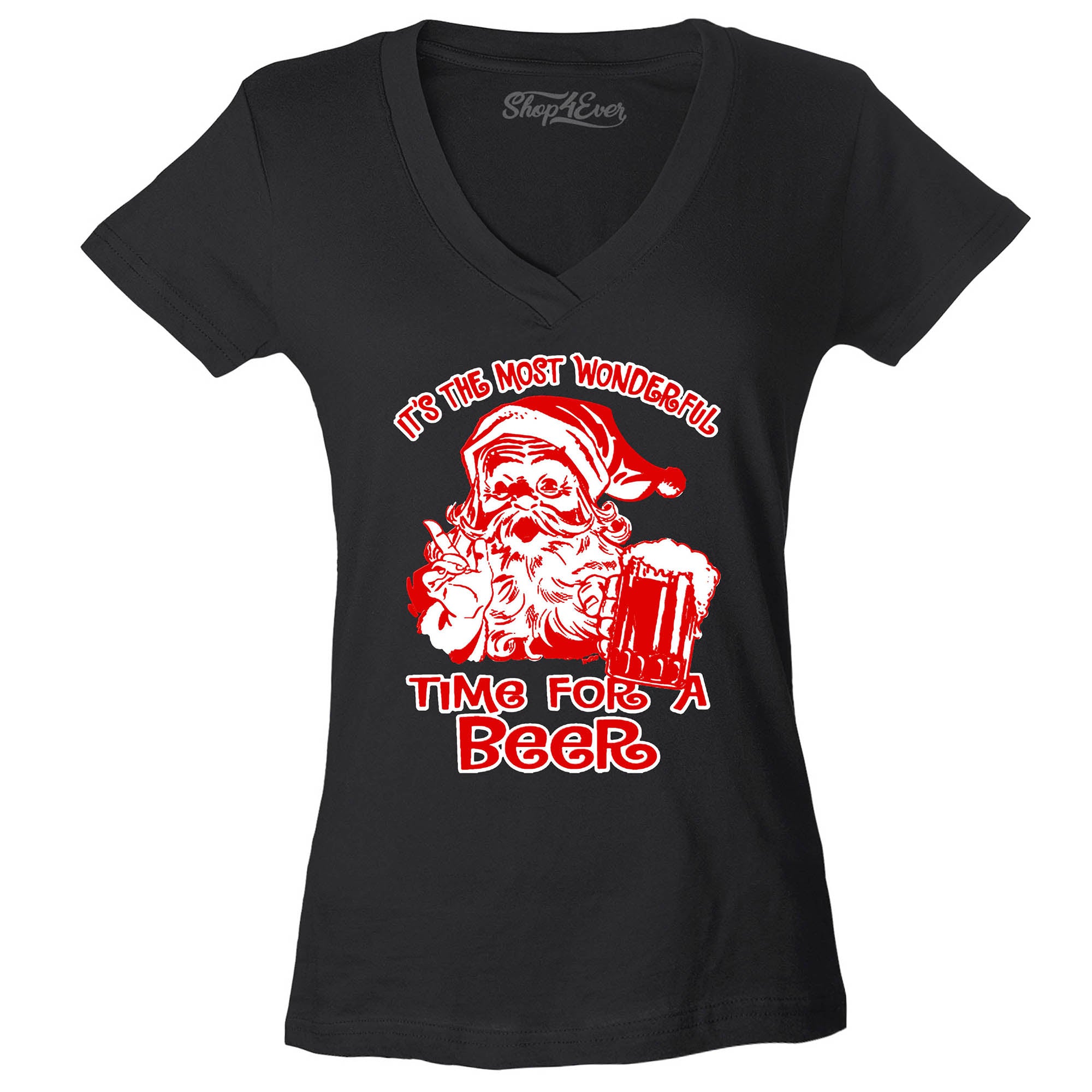 It's The Most Wonderful Time for a Beer Women's V-Neck T-Shirt Slim FIT