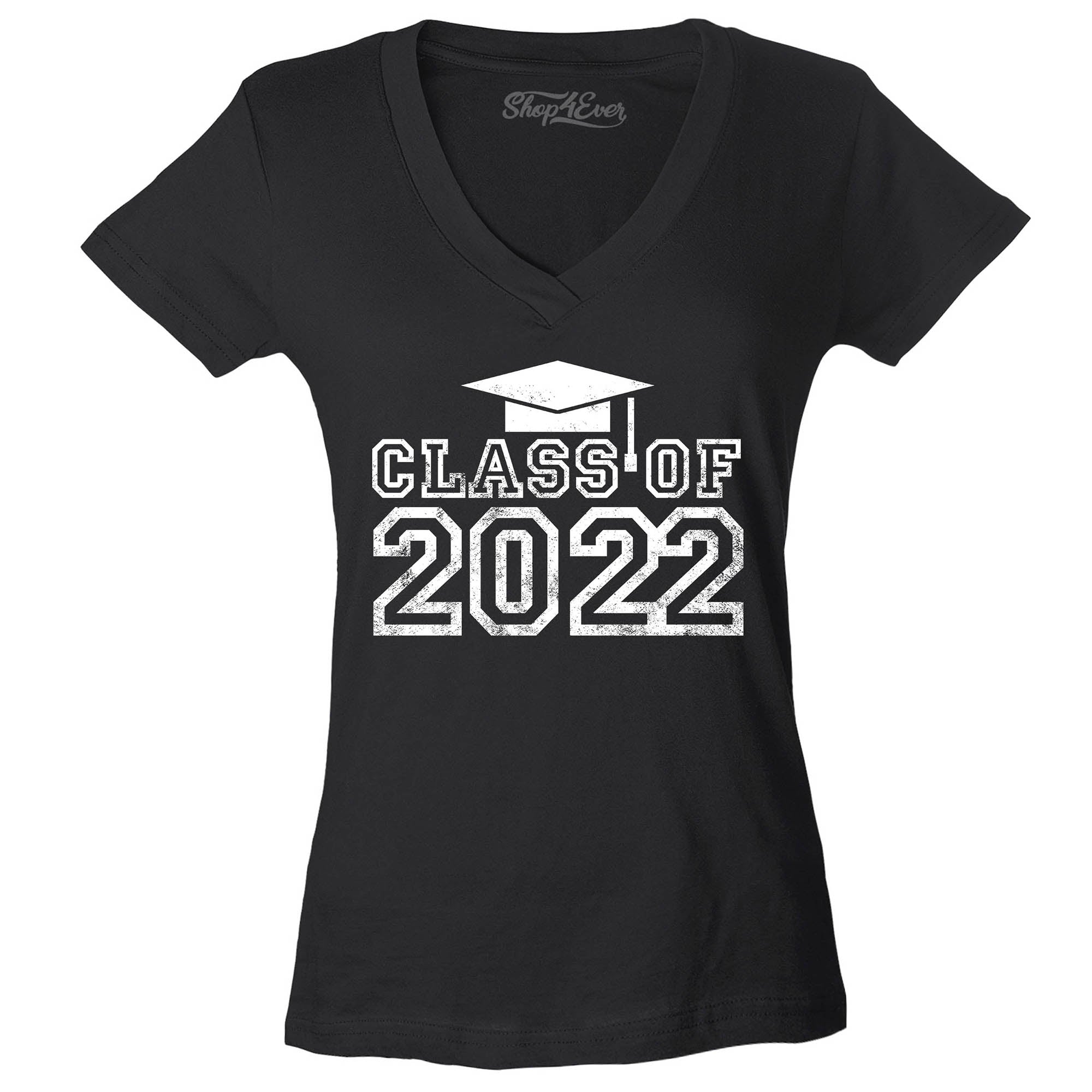 Graduation Class of 2022 Grad Women's V-Neck T-Shirt Slim Fit