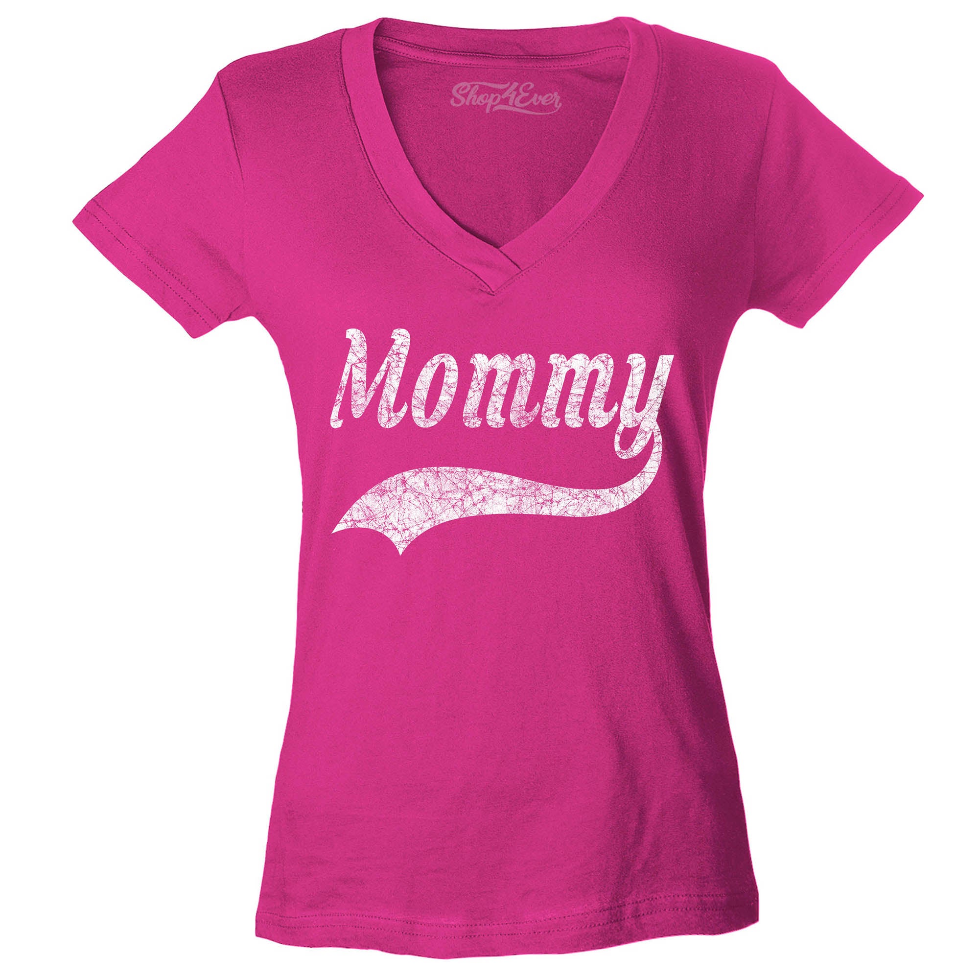 Mommy Classic Baseball Women's V-Neck T-Shirt