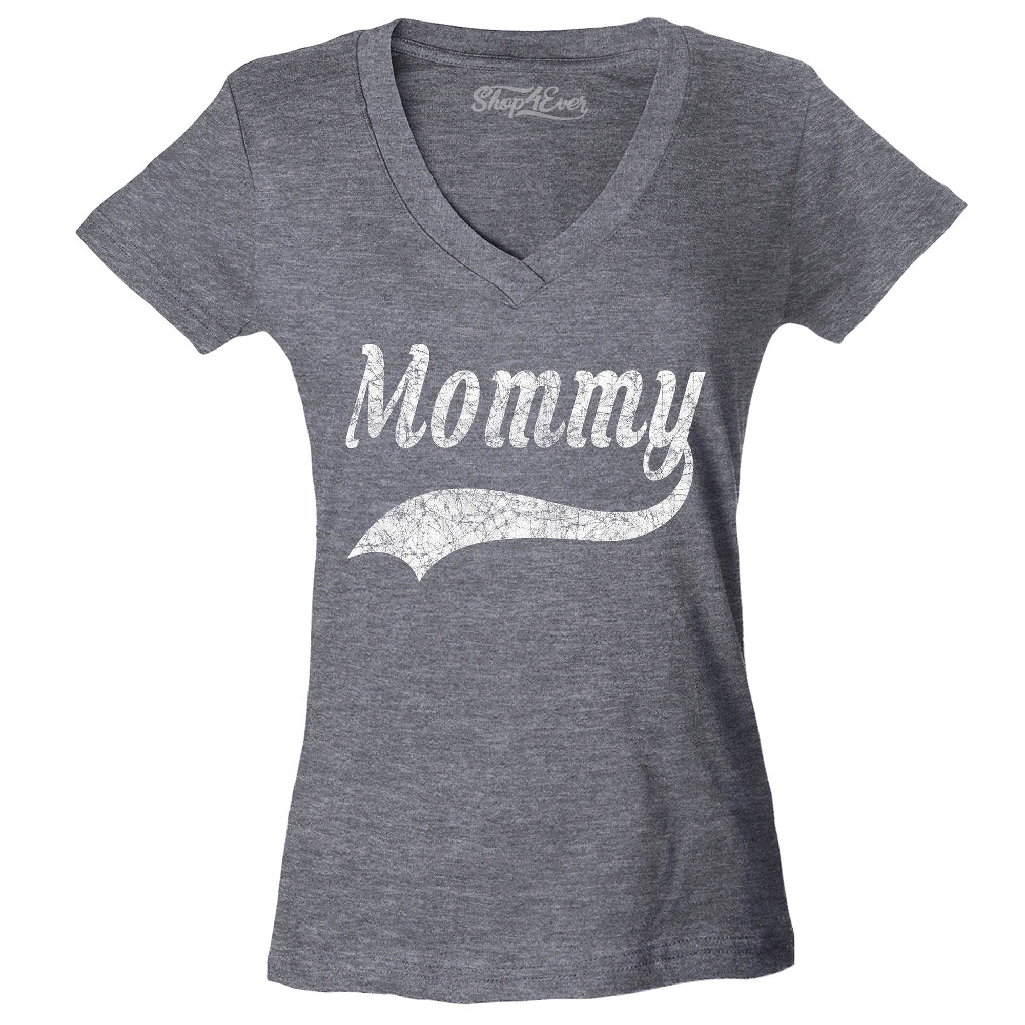 Mommy Classic Baseball Women's V-Neck T-Shirt