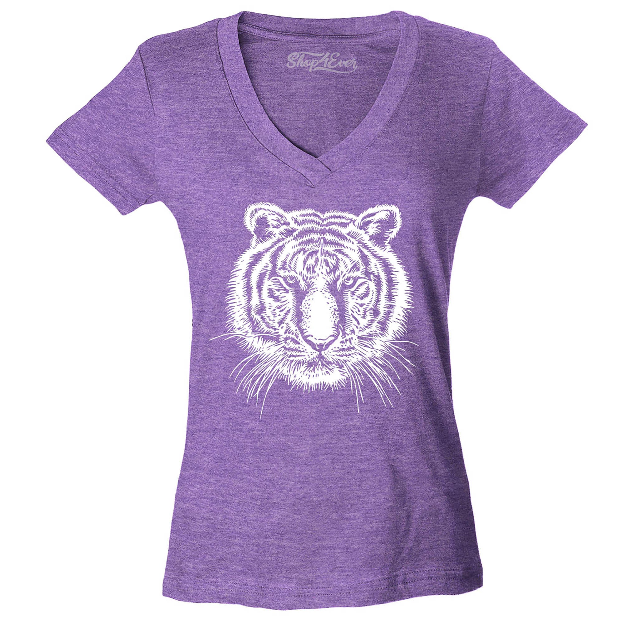 Tiger Women's V-Neck T-Shirt Slim Fit