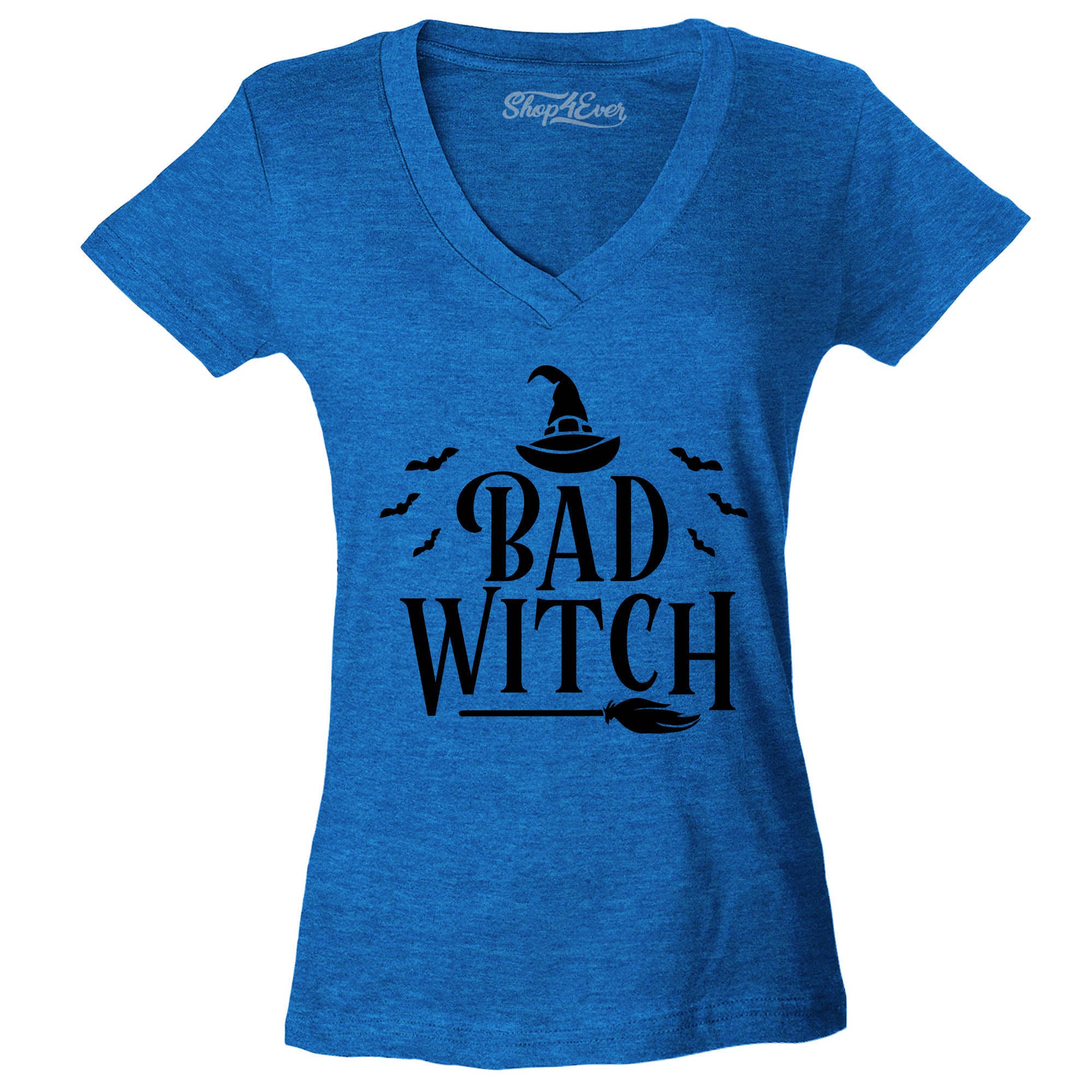 Good Witch ~ Bad Witch Matching Halloween Costume Women's V-Neck T-Shirt Slim Fit