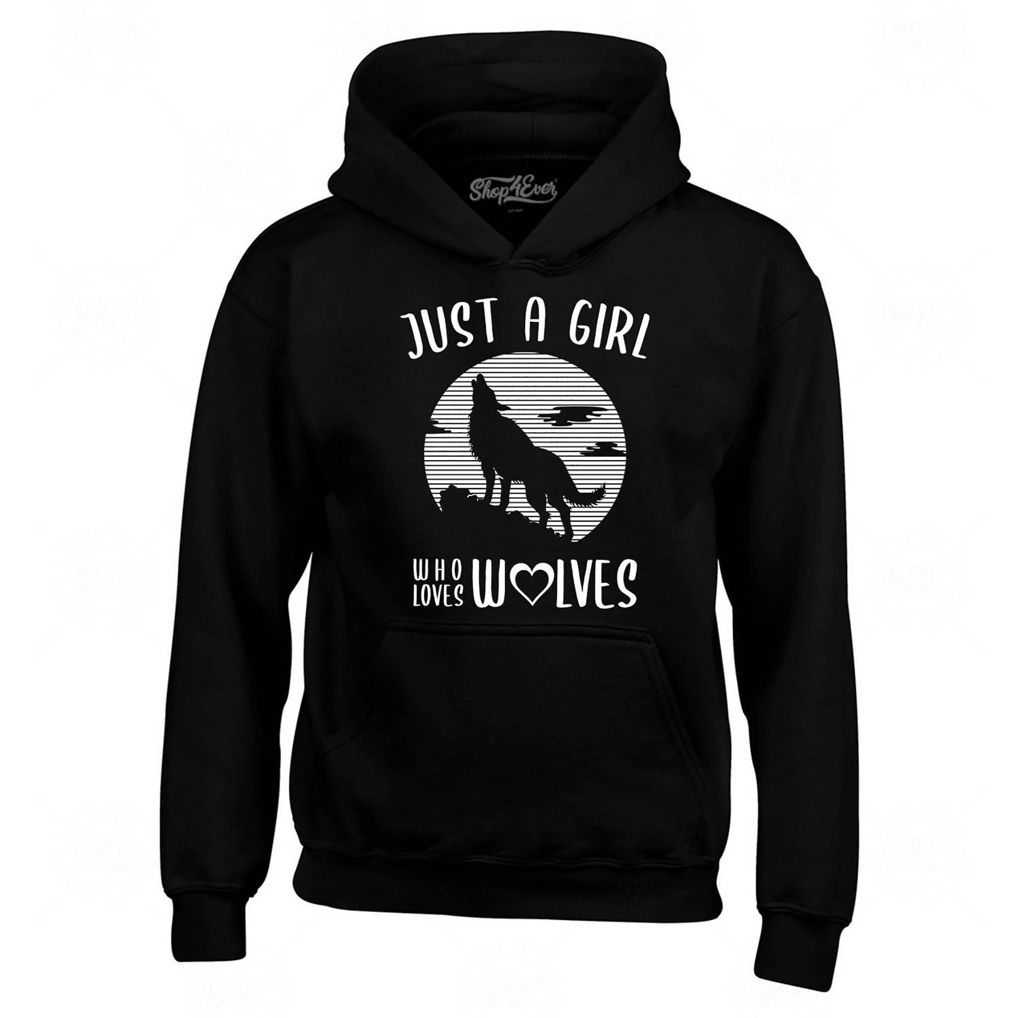 Just A Girl Who Loves Wolves Hoodie Sweatshirts