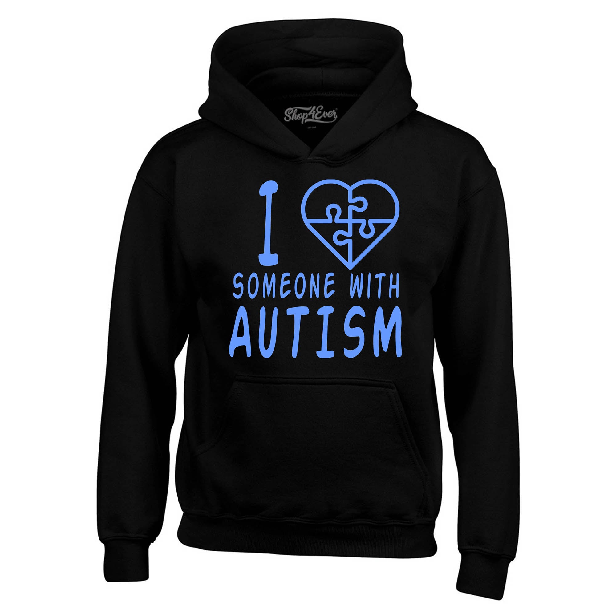 I Love Someone with Autism Blue Hoodies Autism Awareness Sweatshirts
