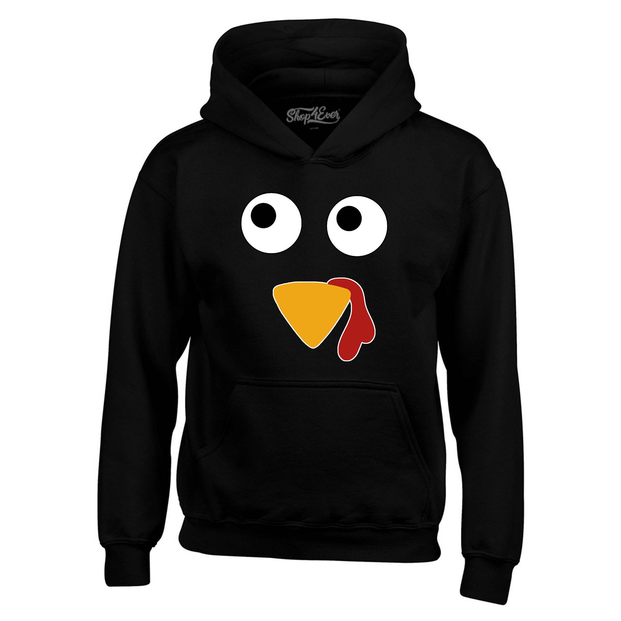 Turkey Face Hoodies Thanksgiving Sweatshirts