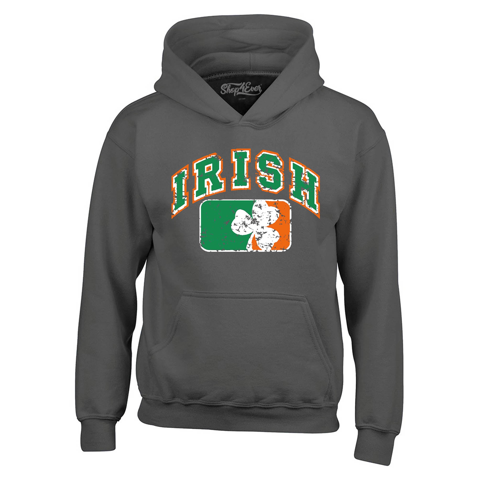 Vintage Irish Flag Shamrock Hoodies Saint Patrick's Day Sweatshirts