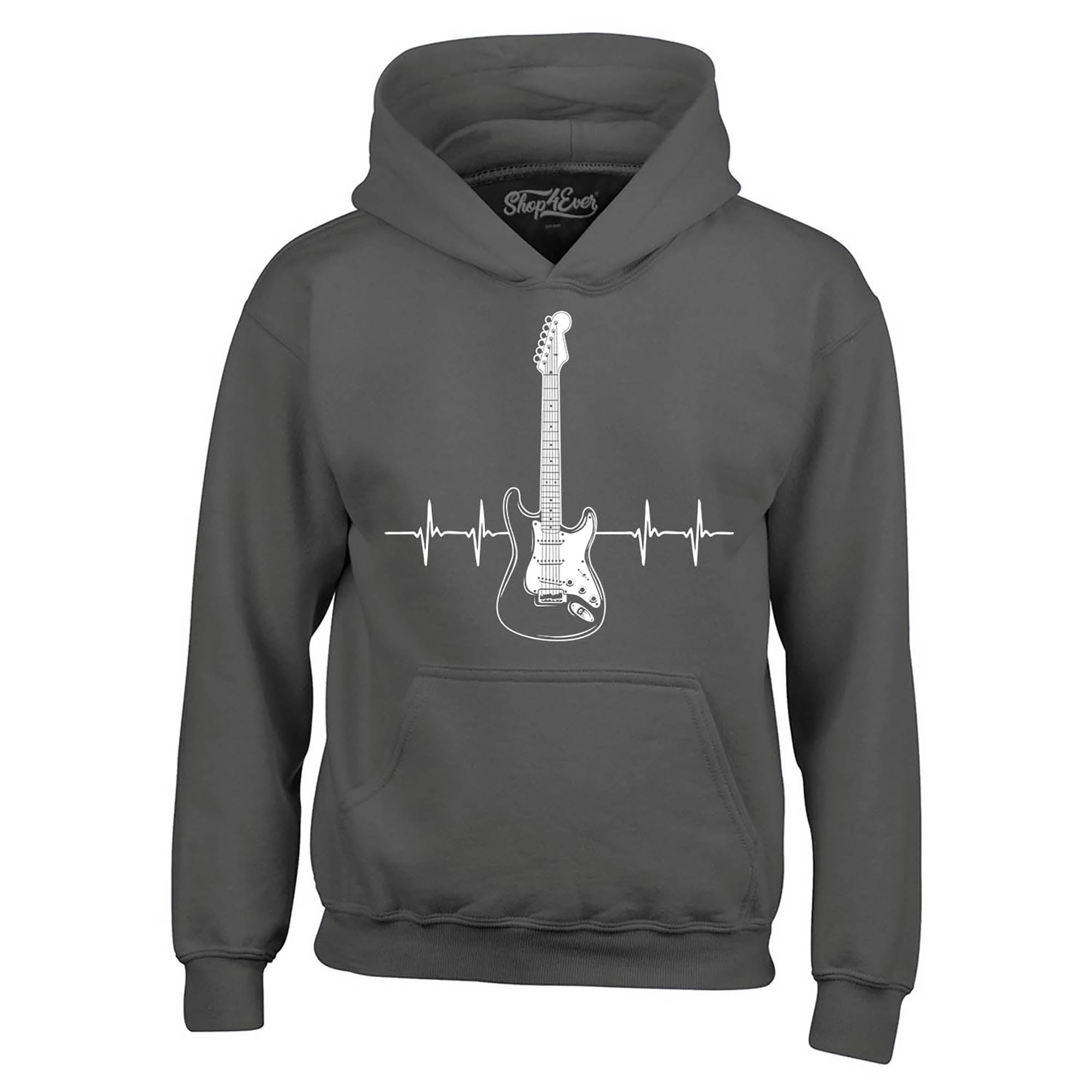 Electric Guitar Heartbeat Musician Hoodie Sweatshirts