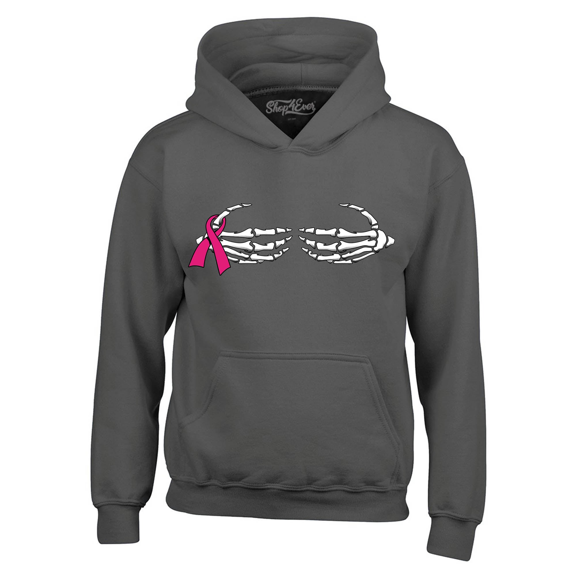 Skeleton Hands Hoodies Breast Cancer Awareness Sweatshirts
