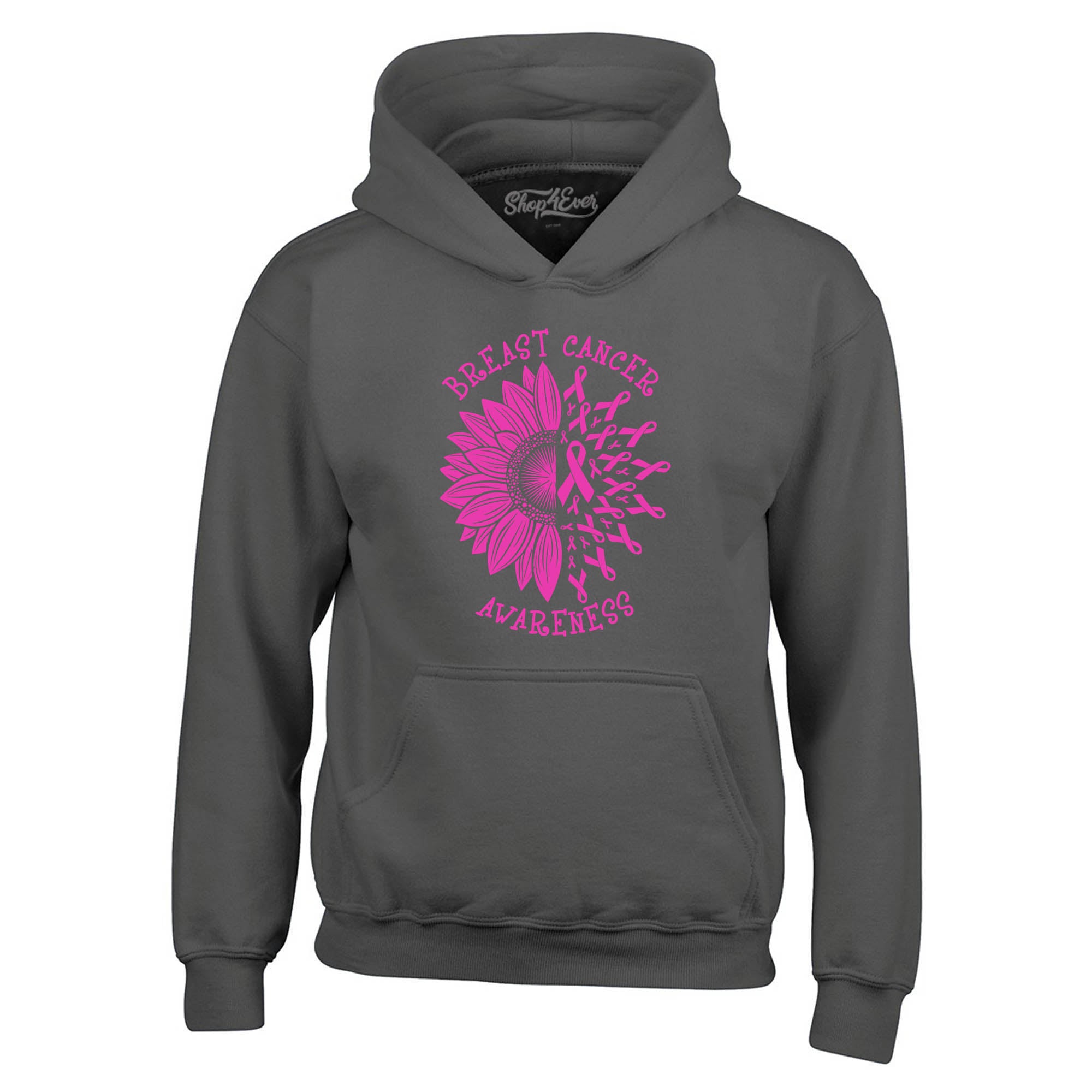 Sunflower Pink Ribbon Breast Cancer Awareness Hoodie Sweatshirts