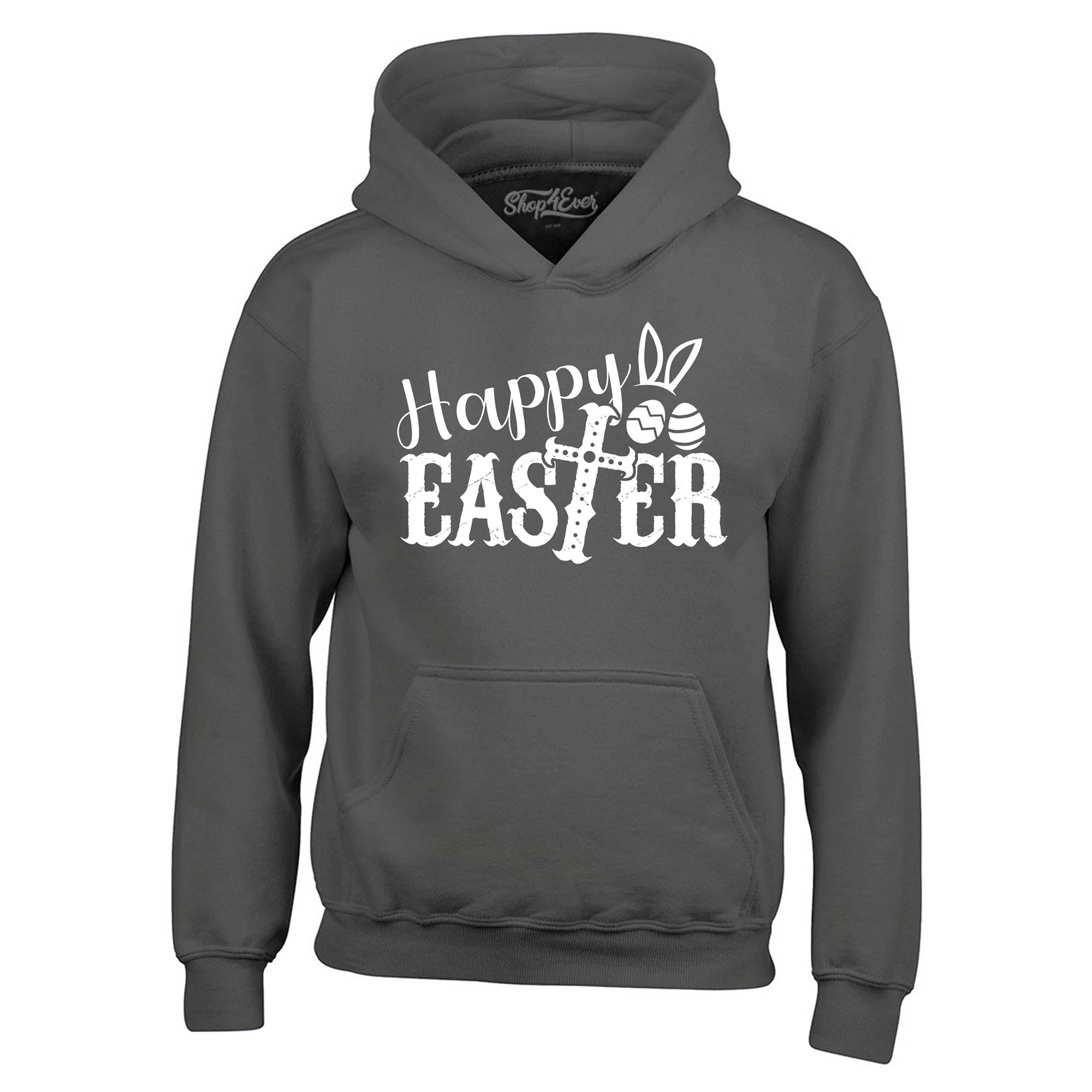 Happy Easter with Cross Hoodie Sweatshirts