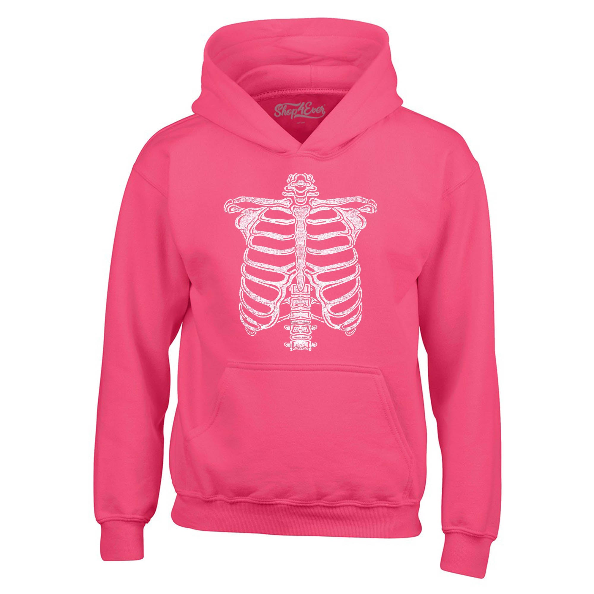 Skeleton Ribcage Halloween Costume Skull Hoodie Sweatshirts