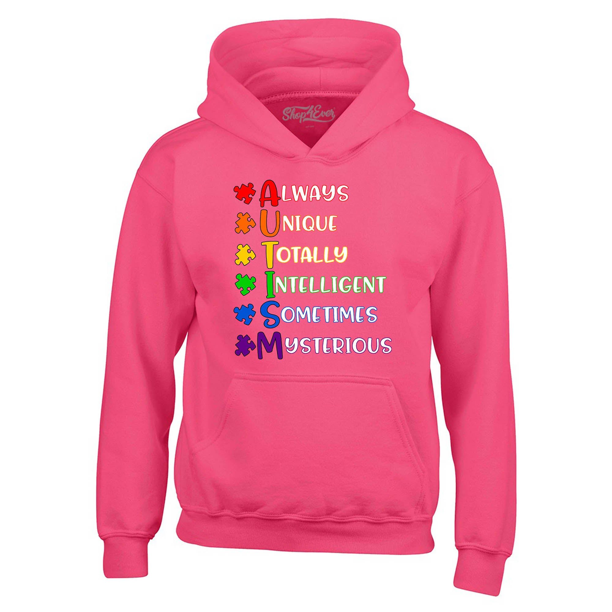 Always Unique Hoodies Autism Awareness Sweatshirts