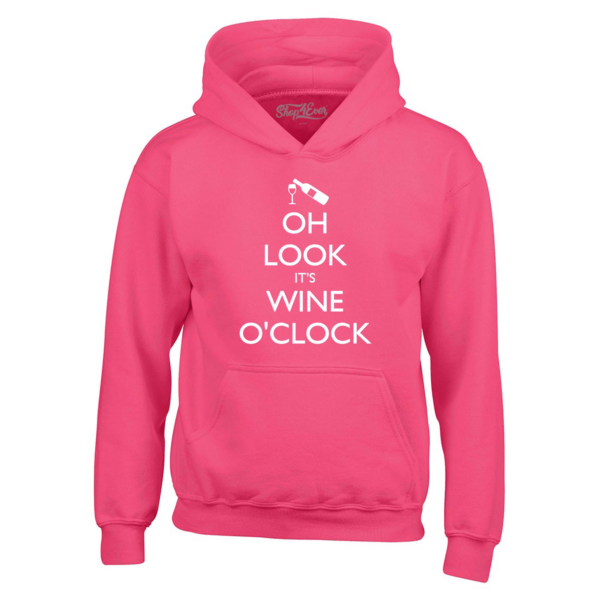 Oh Look It's Wine O'Clock Hoodies Drinking Sweatshirts