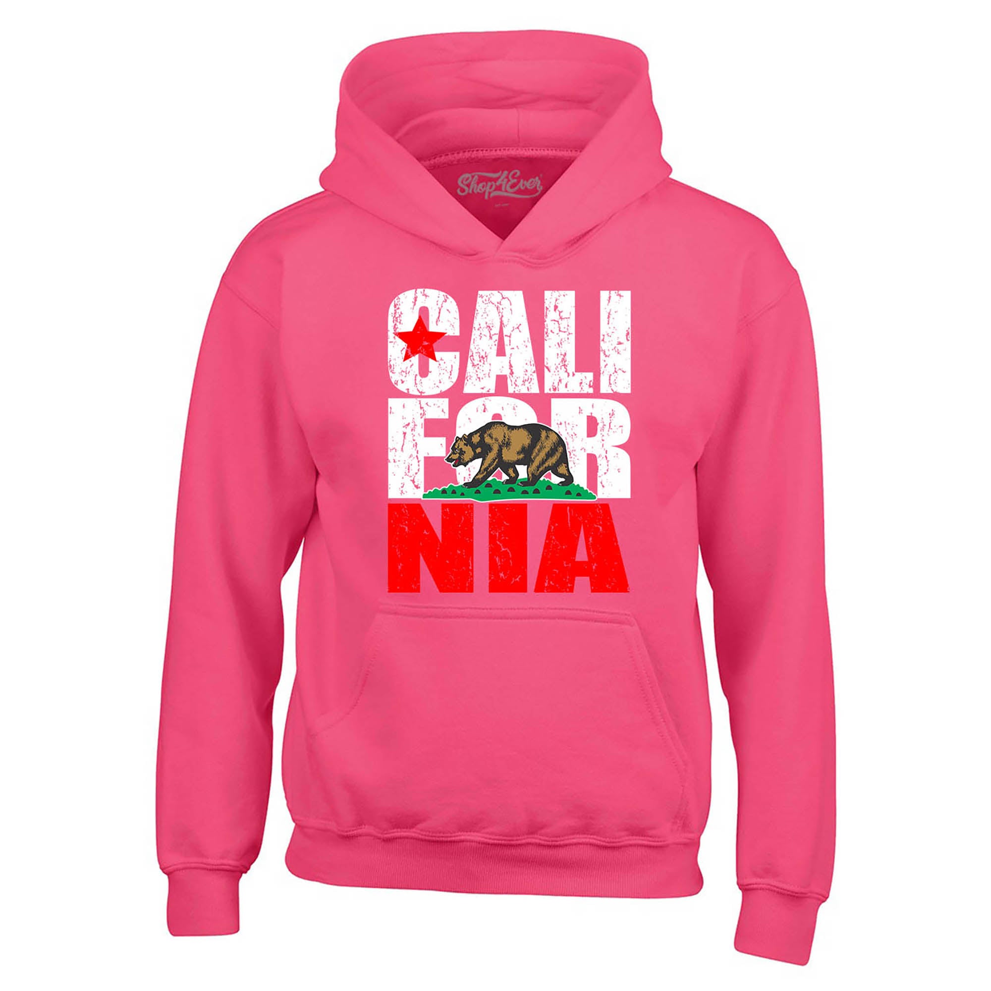 California State Flag Bear Hoodie Sweatshirts