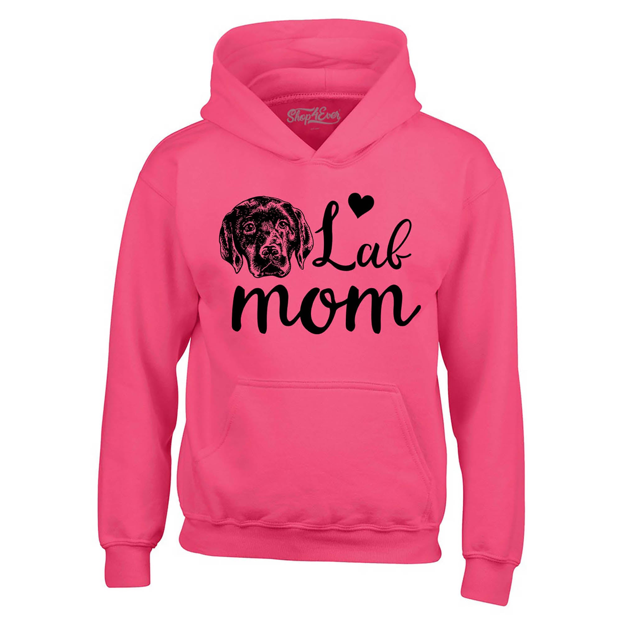 Black Lab Mom Hoodie Sweatshirts
