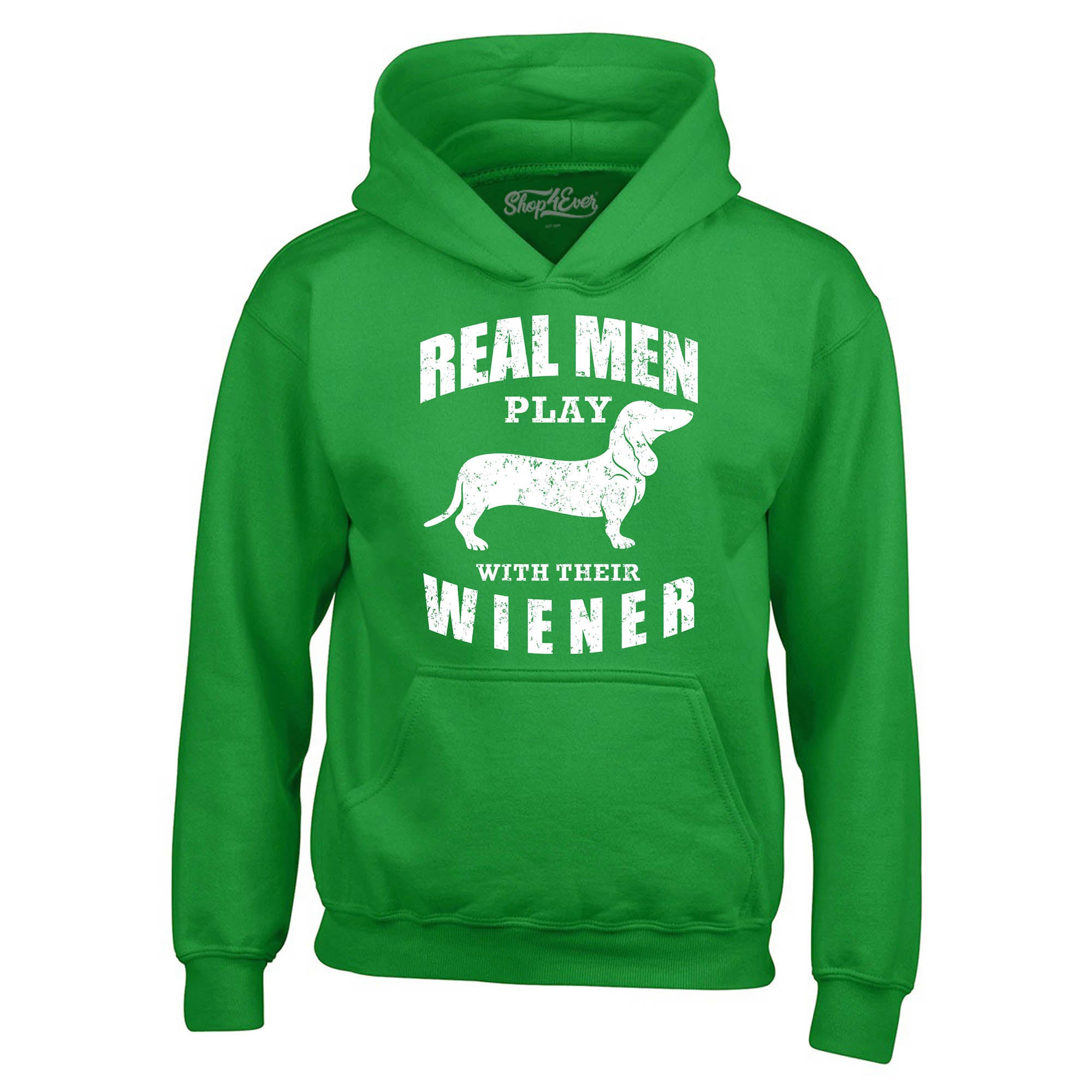 Real Men Play with Their Weiner Funny Dachshund Dog Hoodie Sweatshirts