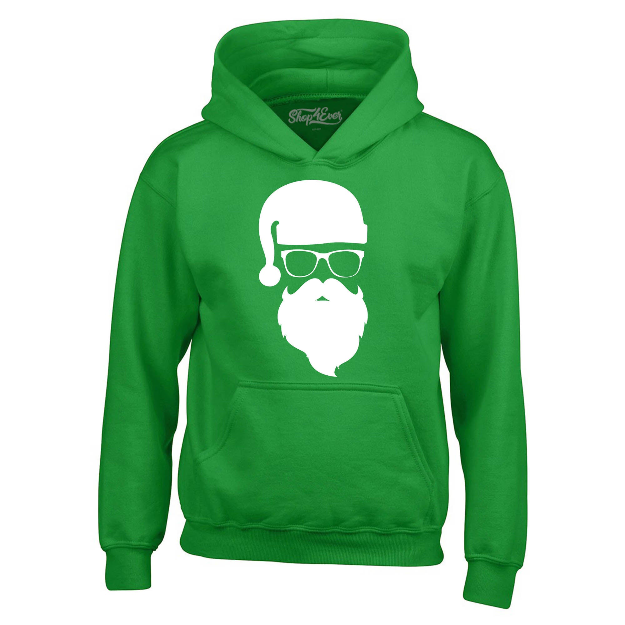 Hipster Santa with Sunglasses Christmas Holiday Xmas Hoodie Sweatshirts
