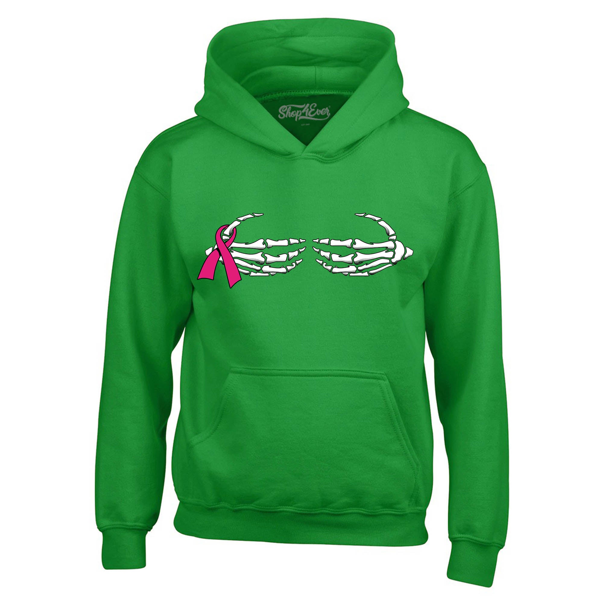 Skeleton Hands Hoodies Breast Cancer Awareness Sweatshirts