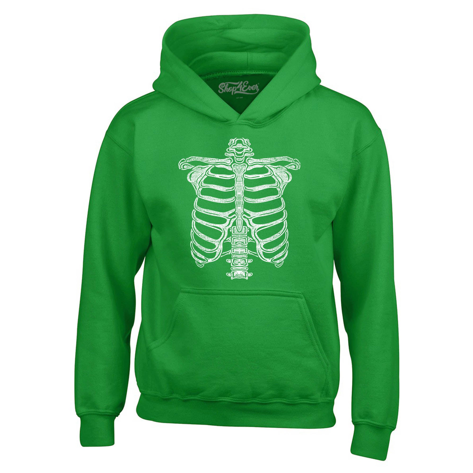 Skeleton Ribcage Halloween Costume Skull Hoodie Sweatshirts