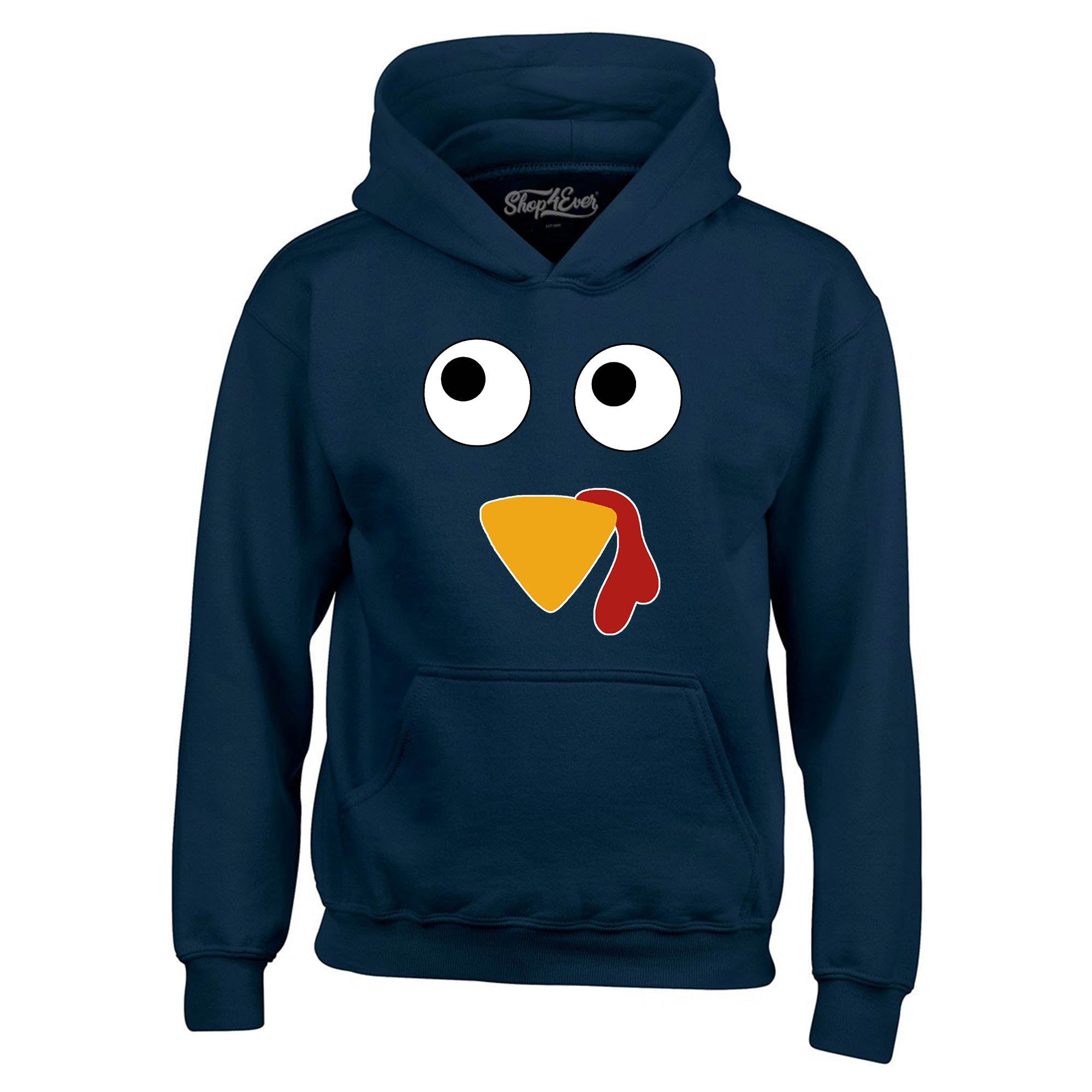 Turkey Face Hoodies Thanksgiving Sweatshirts