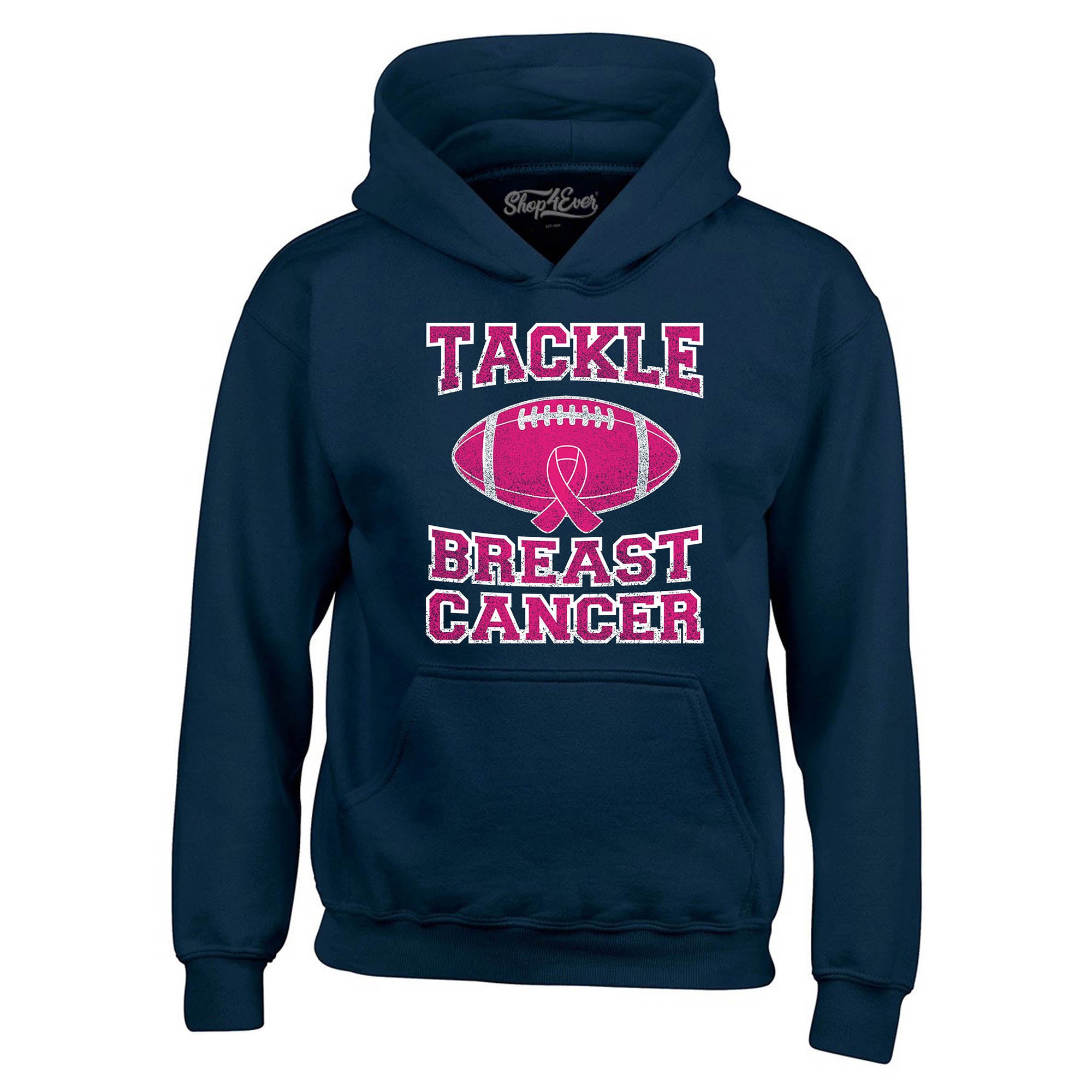Sweat à Capuche Rose Cancer Du Sein – Octobre Rose – Femme, Unisexe – Polaire Douce – Message De Soutien – Taille Oversized