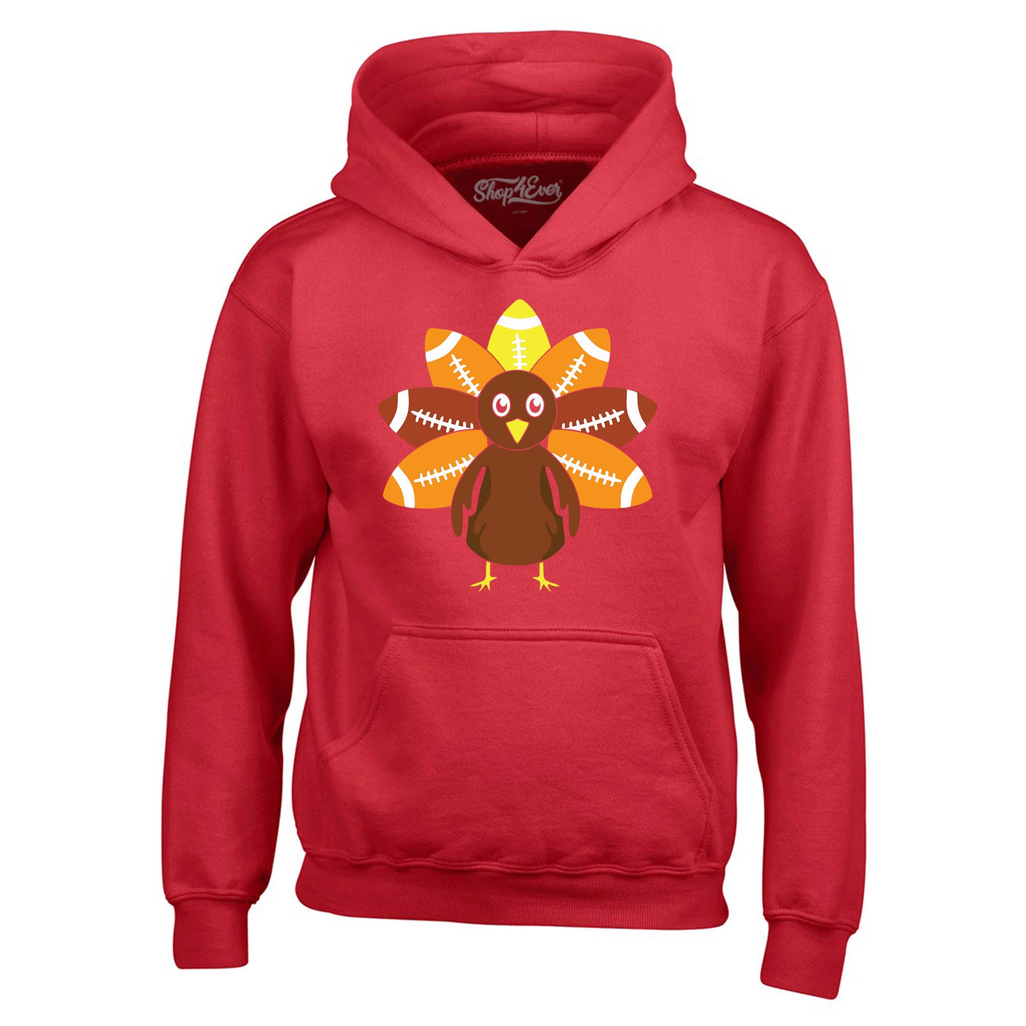 Football Turkey Thanksgiving Hoodie Sweatshirts