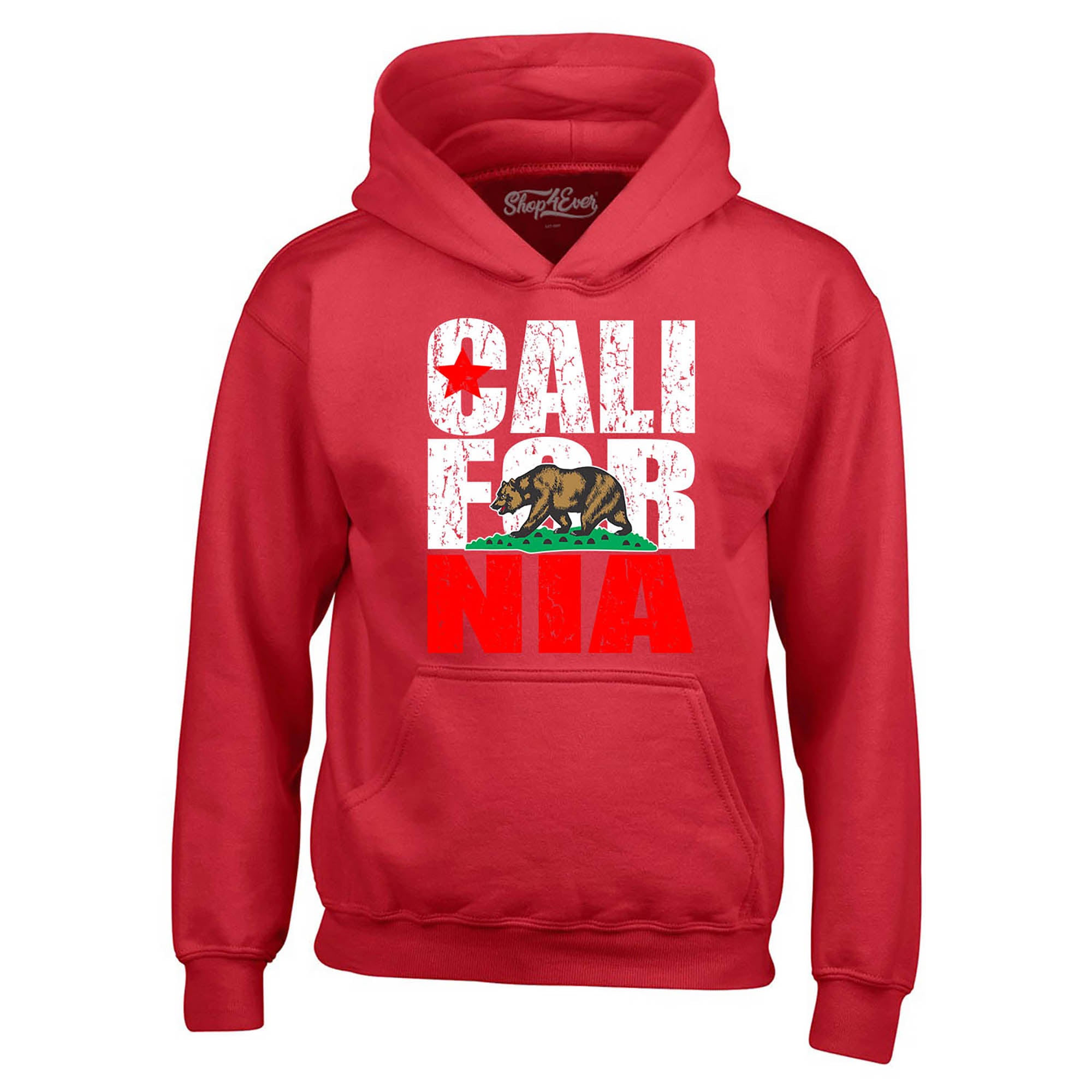 California State Flag Bear Hoodie Sweatshirts