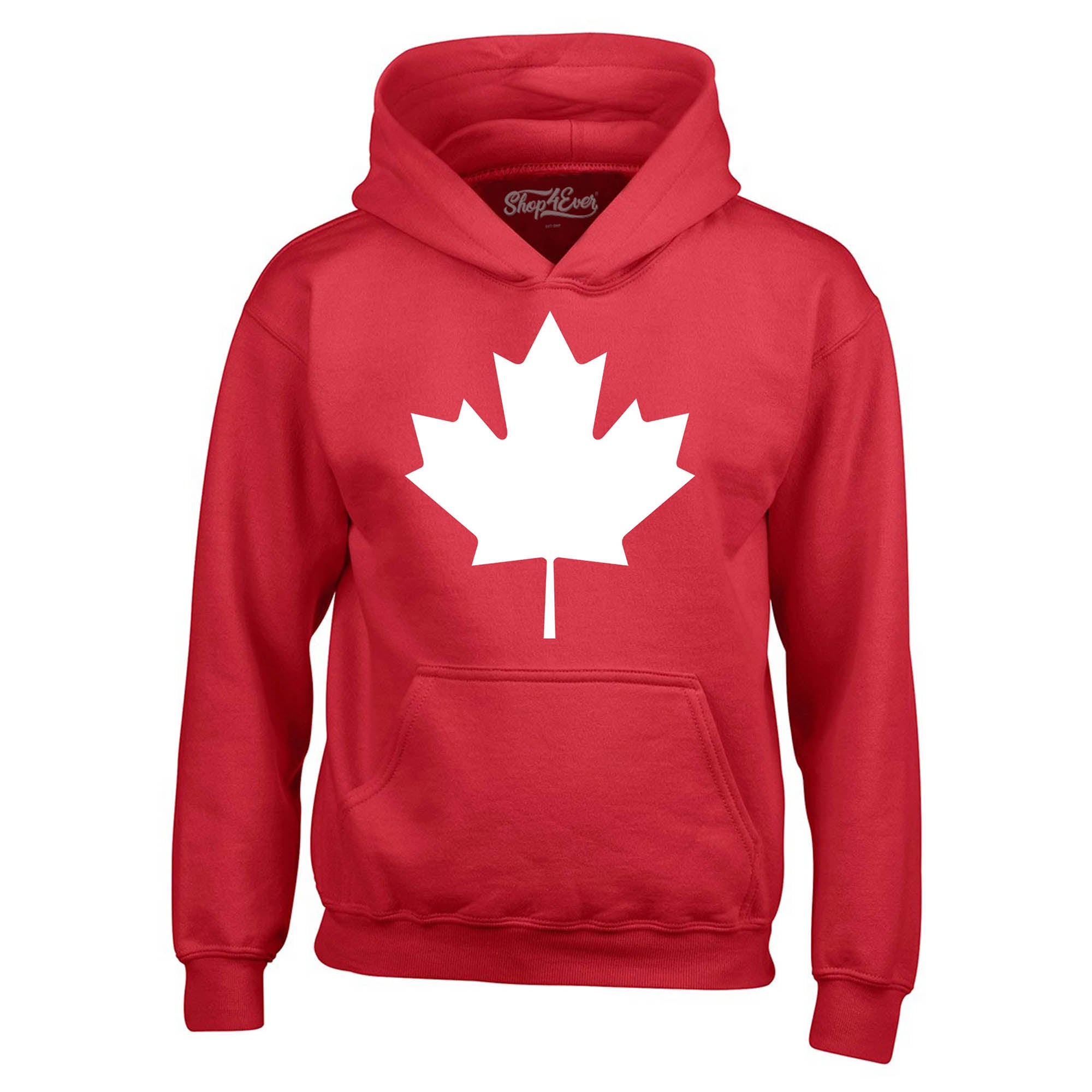 Canada White Maple Leaf Hoodie Sweatshirts